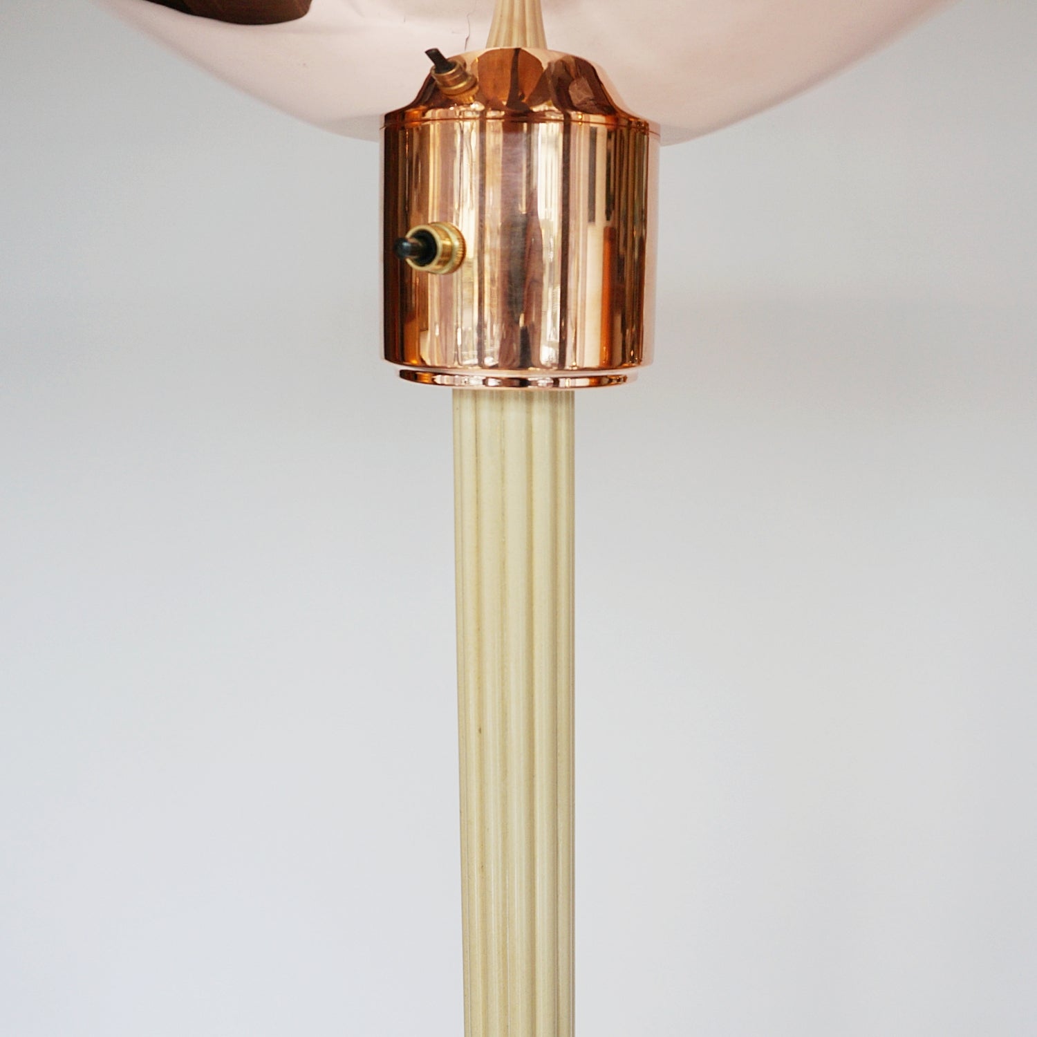 Art Deco Uplighter Floor Lamp Bakelite and Copper - Jeroen Markies Art Deco