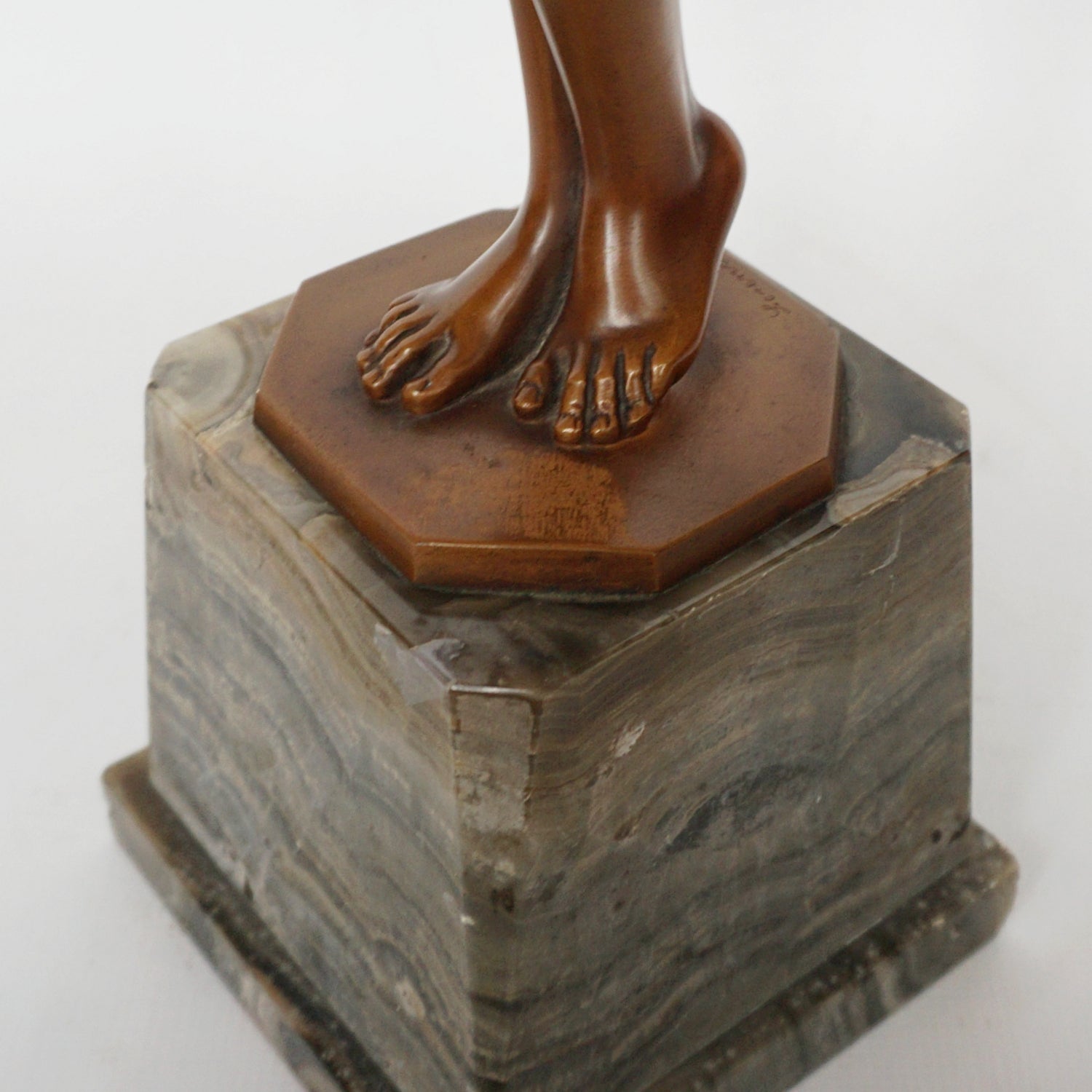 Josef Lorenzl 'Coy Maiden' an Art Deco Bronze Sculpture by Josef Lorenzl - Jeroen Markies Art Deco