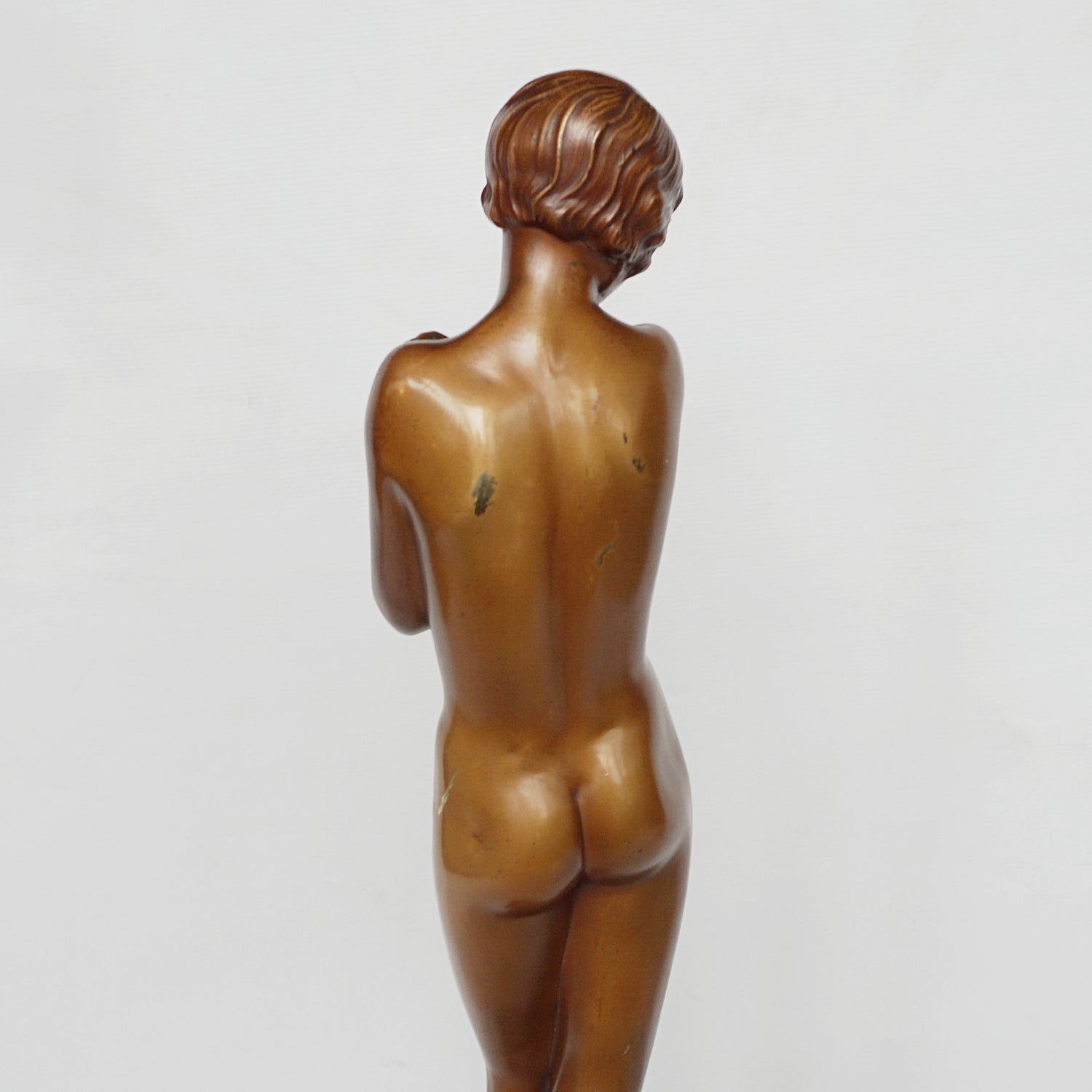 Josef Lorenzl 'Coy Maiden' an Art Deco Bronze Sculpture by Josef Lorenzl - Jeroen Markies Art Deco