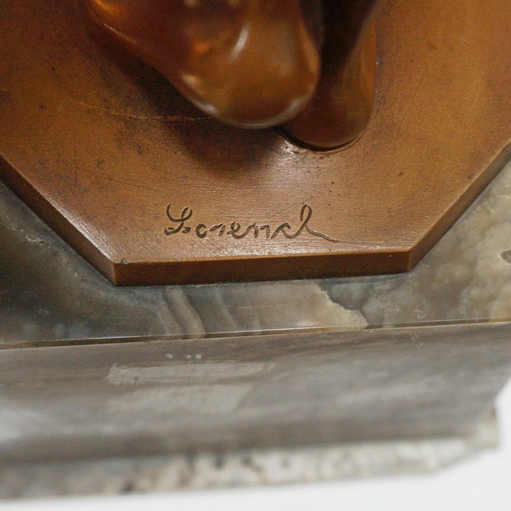 Josef Lorenzl 'Coy Maiden' an Art Deco Bronze Sculpture by Josef Lorenzl - Jeroen Markies Art Deco