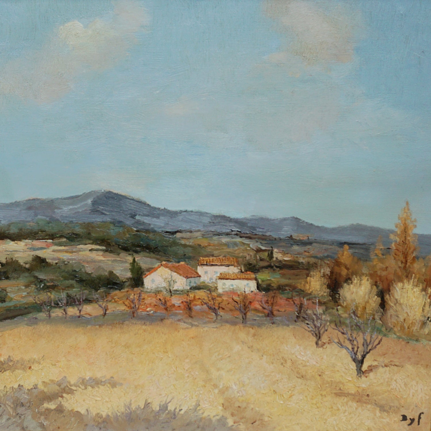 'Champs de Ble' Marcel Dyr Original Painting - Jeroen Markies Art Deco