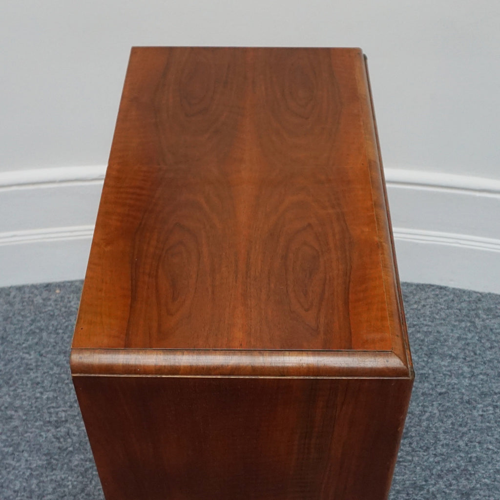 Original Art Deco Burr and Figured Walnut Chest of Drawers - Jeroen Markies Art Deco