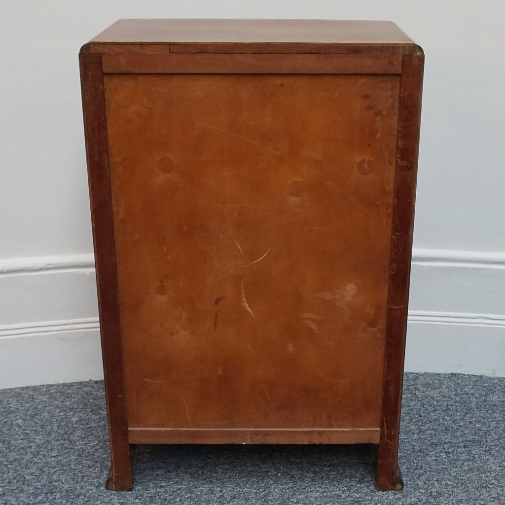 Original Art Deco Burr and Figured Walnut Chest of Drawers - Jeroen Markies Art Deco
