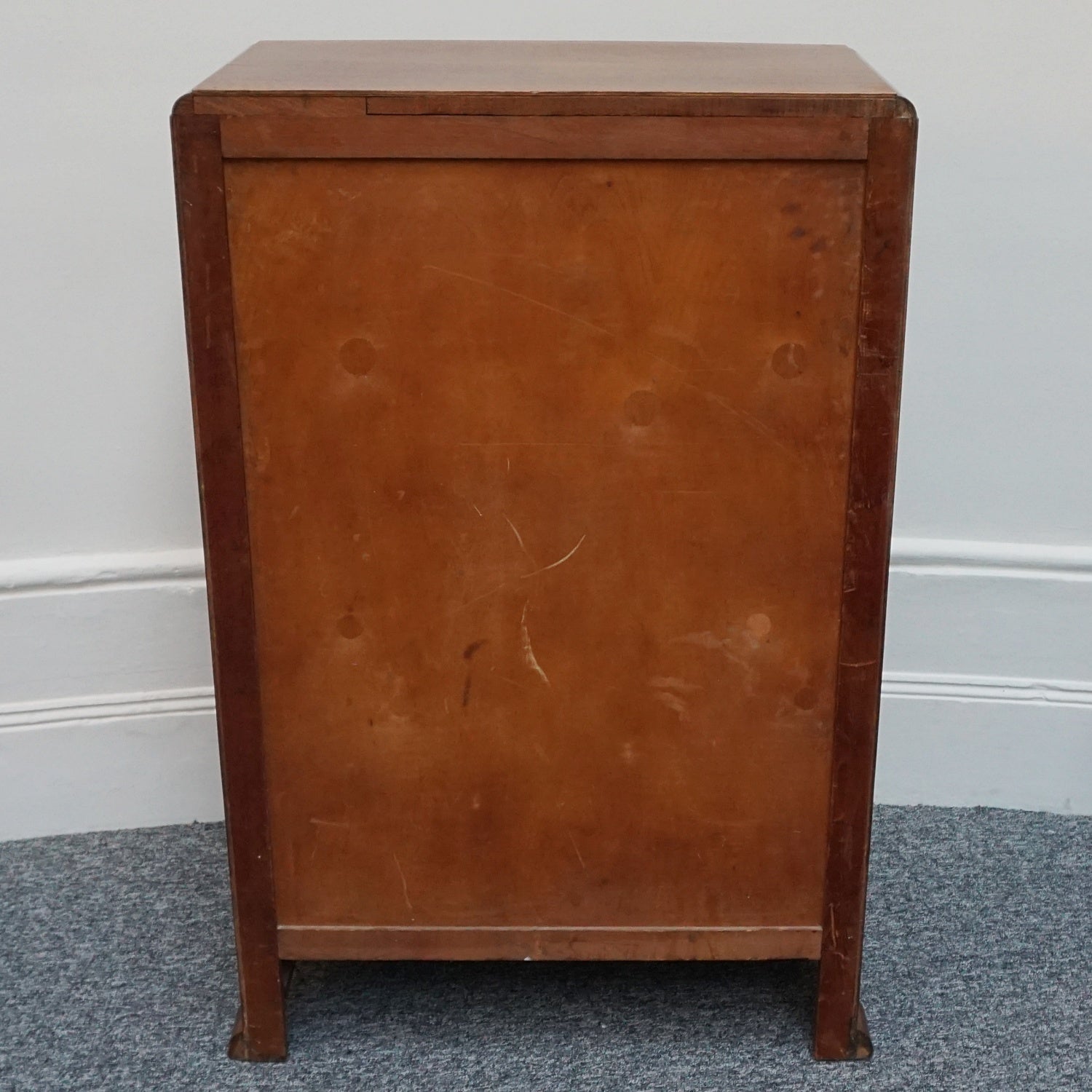 Original Art Deco Burr and Figured Walnut Chest of Drawers - Jeroen Markies Art Deco