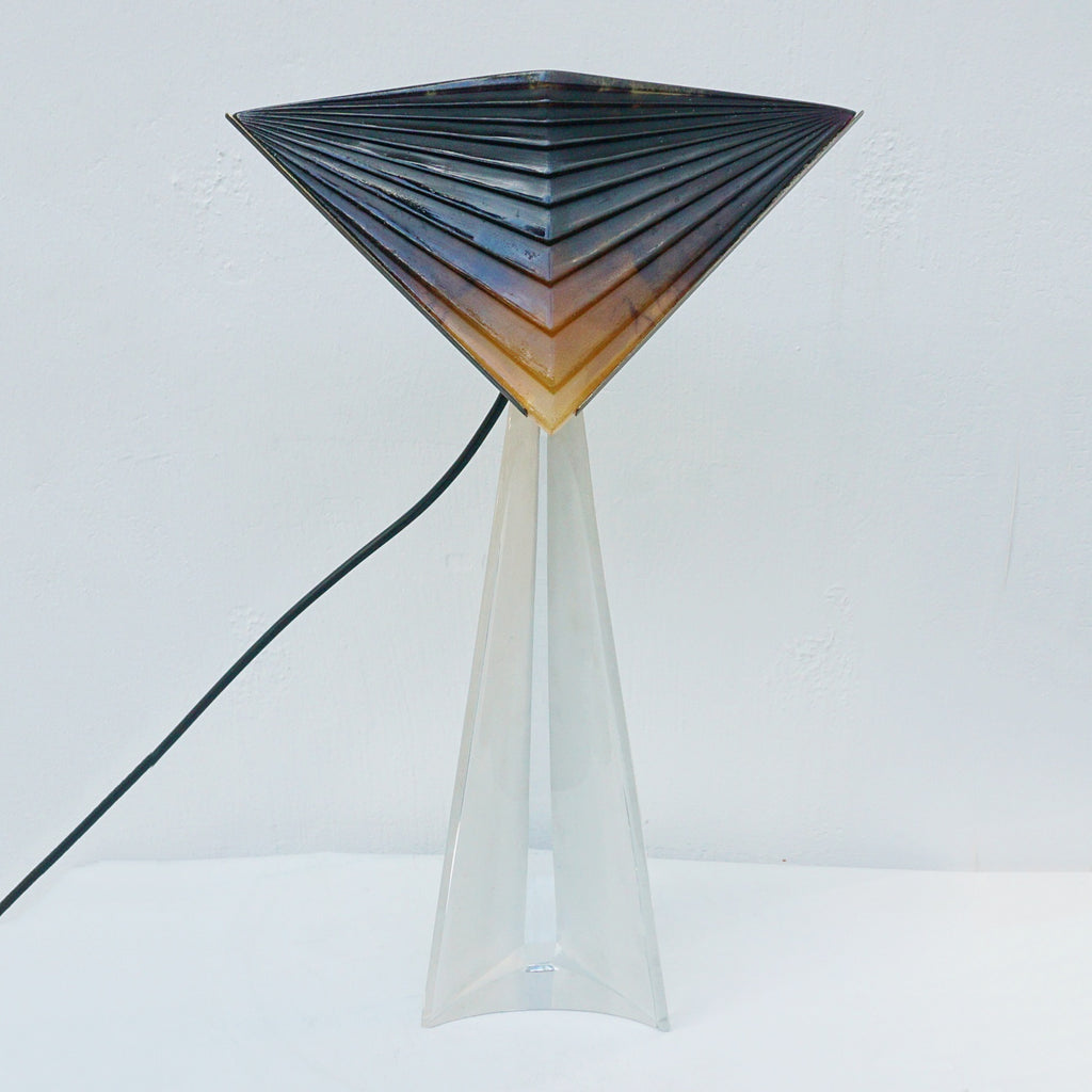 Mid-Century Daum Coloured Crystal Table Lamp - Jeroen Markies Art Deco