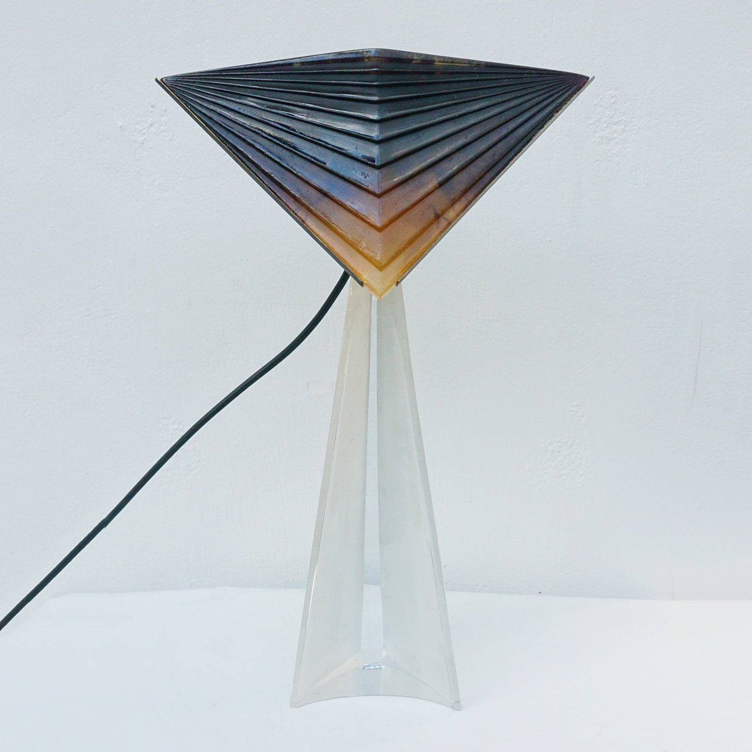 Mid-Century Daum Coloured Crystal Table Lamp - Jeroen Markies Art Deco