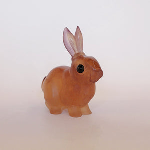 Art Deco Glass Rabbit