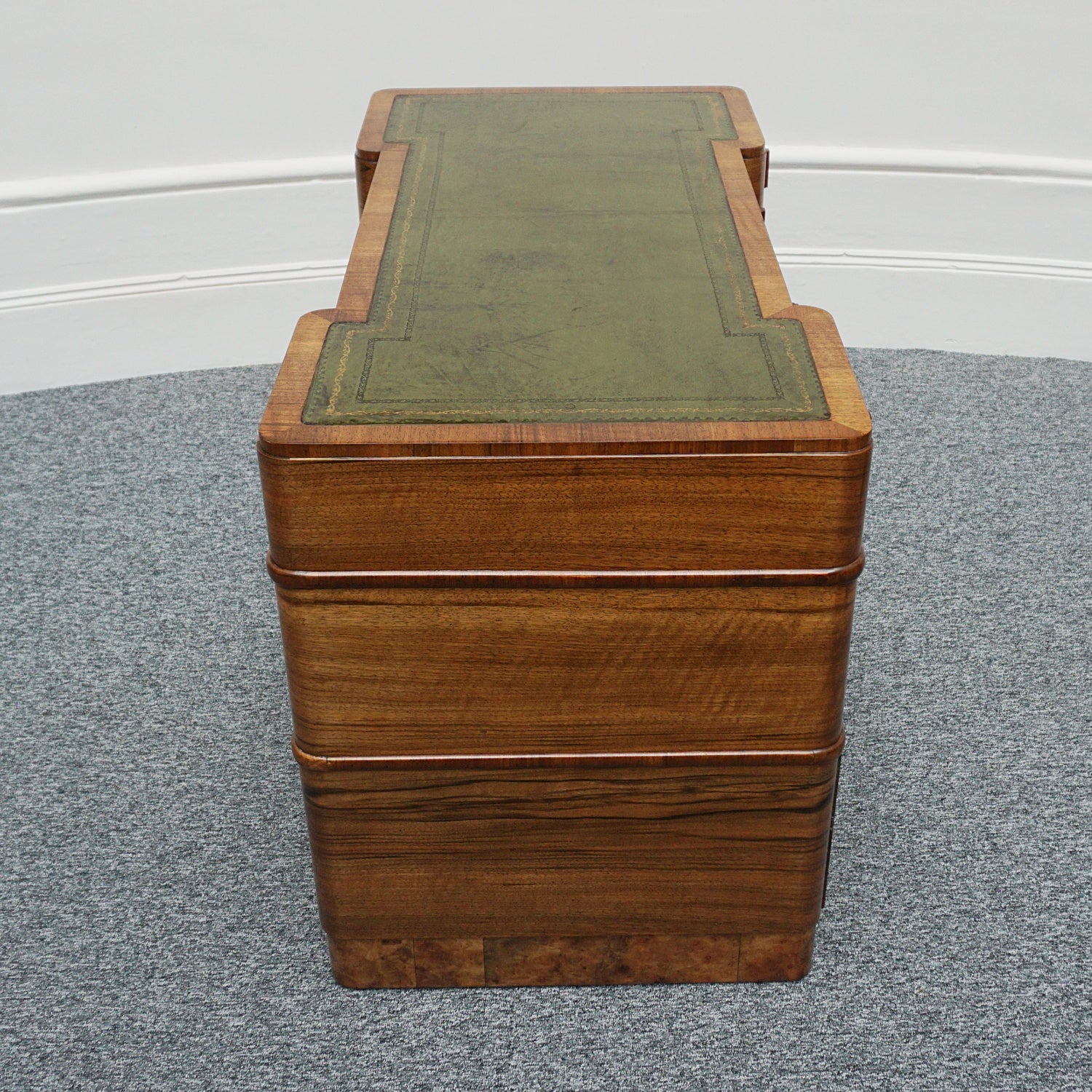 Vintage Art Deco Walnut Desk - Original Art Deco Furniture - Jeroen Markies Art Deco