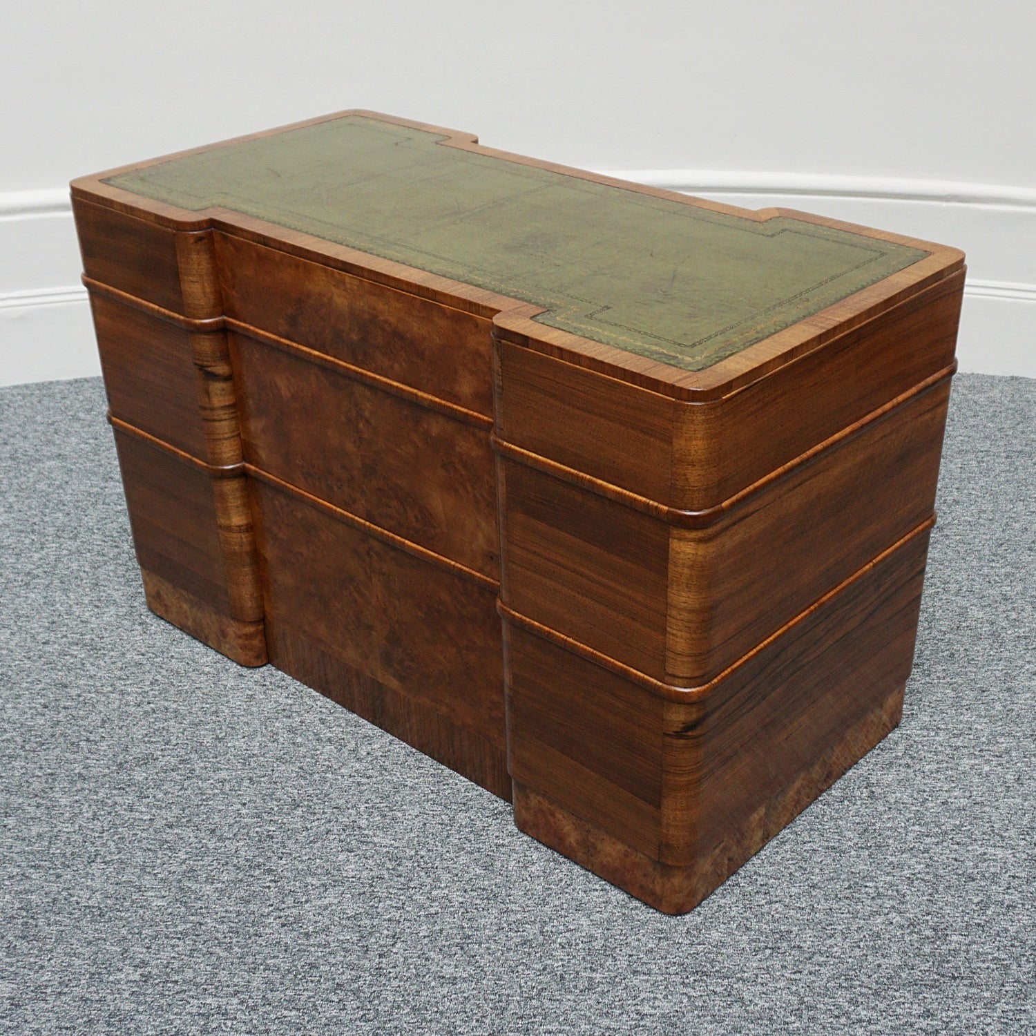 Vintage Art Deco Walnut Desk - Original Art Deco Furniture - Jeroen Markies Art Deco