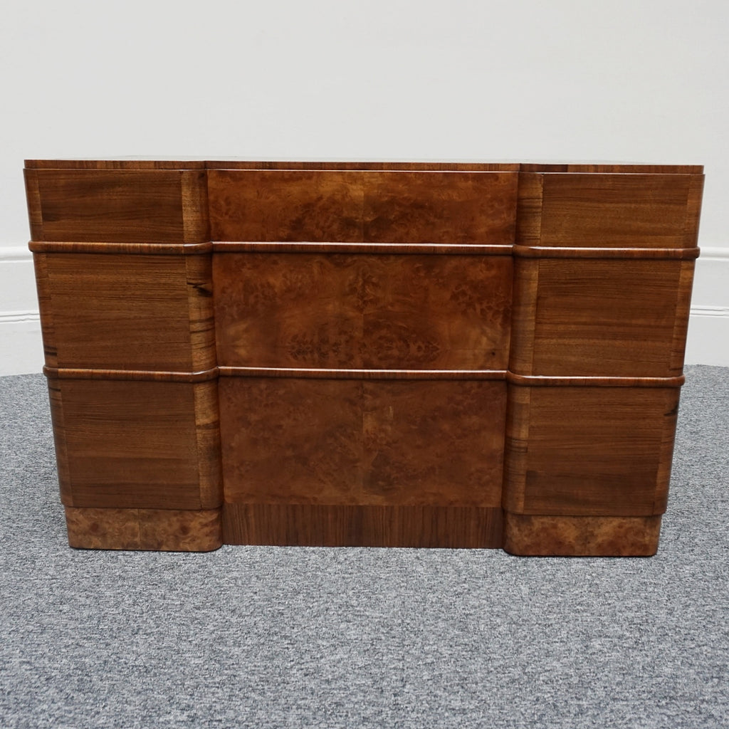 Vintage Art Deco Walnut Desk - Original Art Deco Furniture - Jeroen Markies Art Deco
