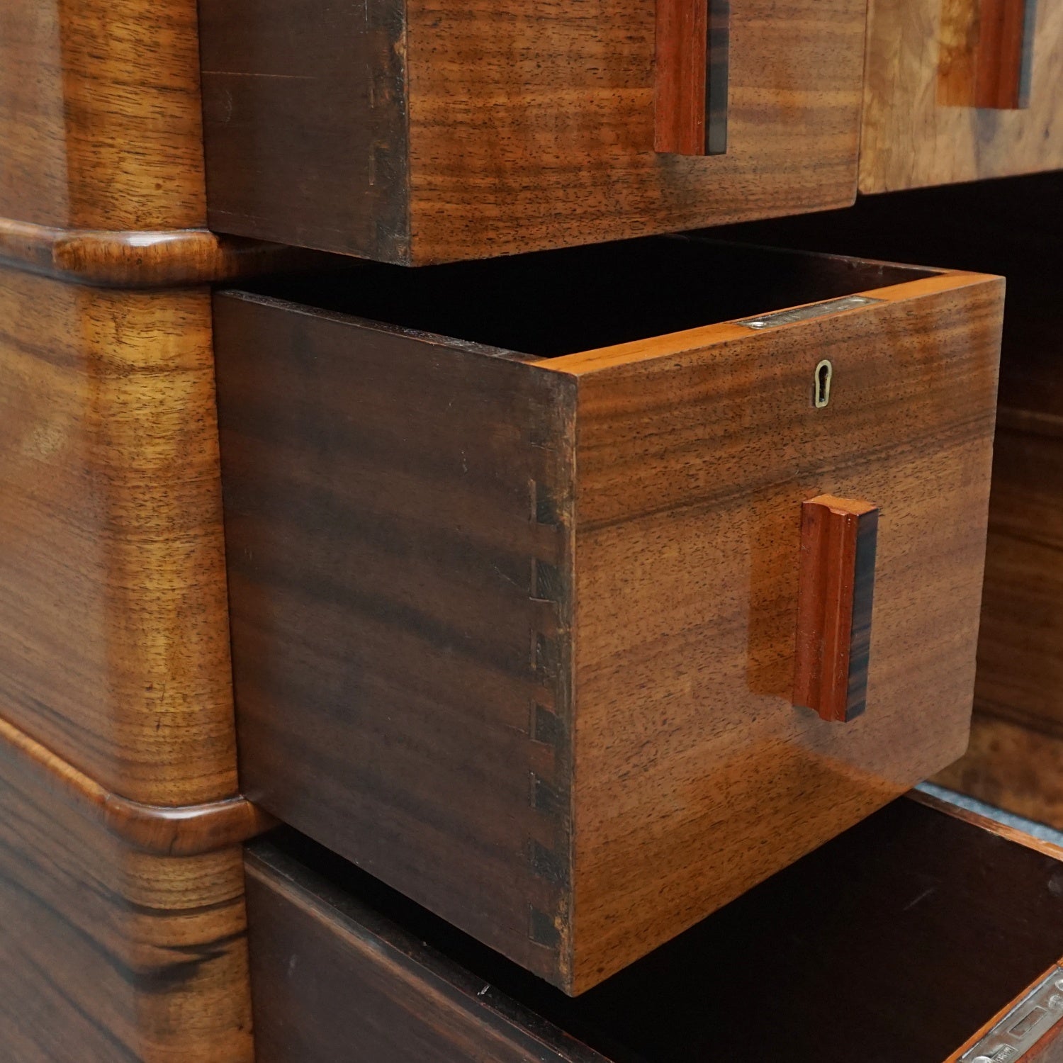 Vintage Art Deco Walnut Desk - Original Art Deco Furniture - Jeroen Markies Art Deco