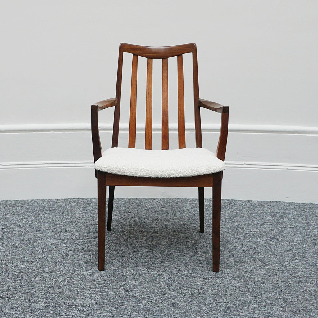 1960's Danish Desk Chair Rosewood and Boucle Vintage Danish Mid-Century Furniture - Jeroen Markies Art Deco 