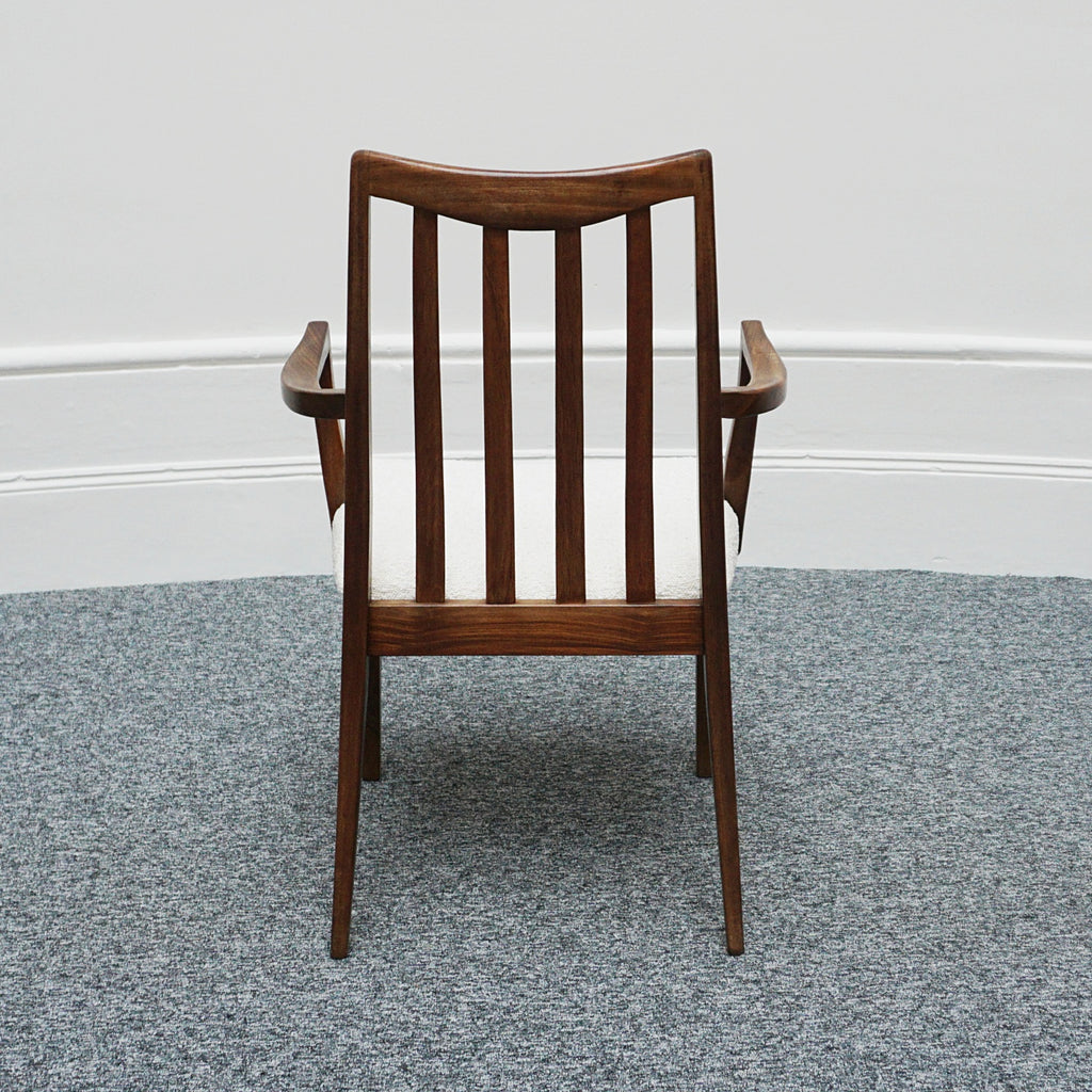 1960's Danish Desk Chair Rosewood and Boucle Vintage Danish Mid-Century Furniture - Jeroen Markies Art Deco 