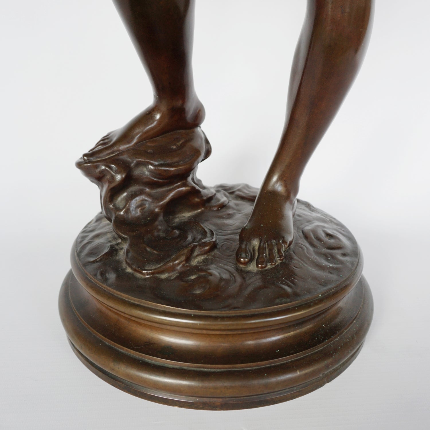 Art Nouveau Bronze Sculpture of Diana the Huntress by Jean Alexandre Joseph Falguiére French, Circa 1890