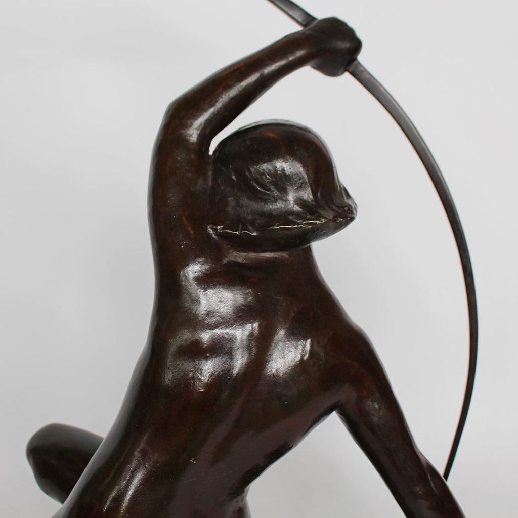Art Nouveau Bronze sculpture of Diana