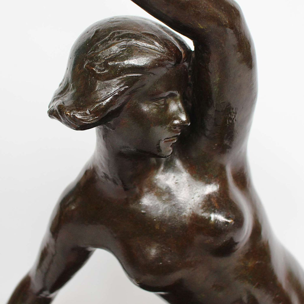 Art Nouveau Bronze sculpture of Diana