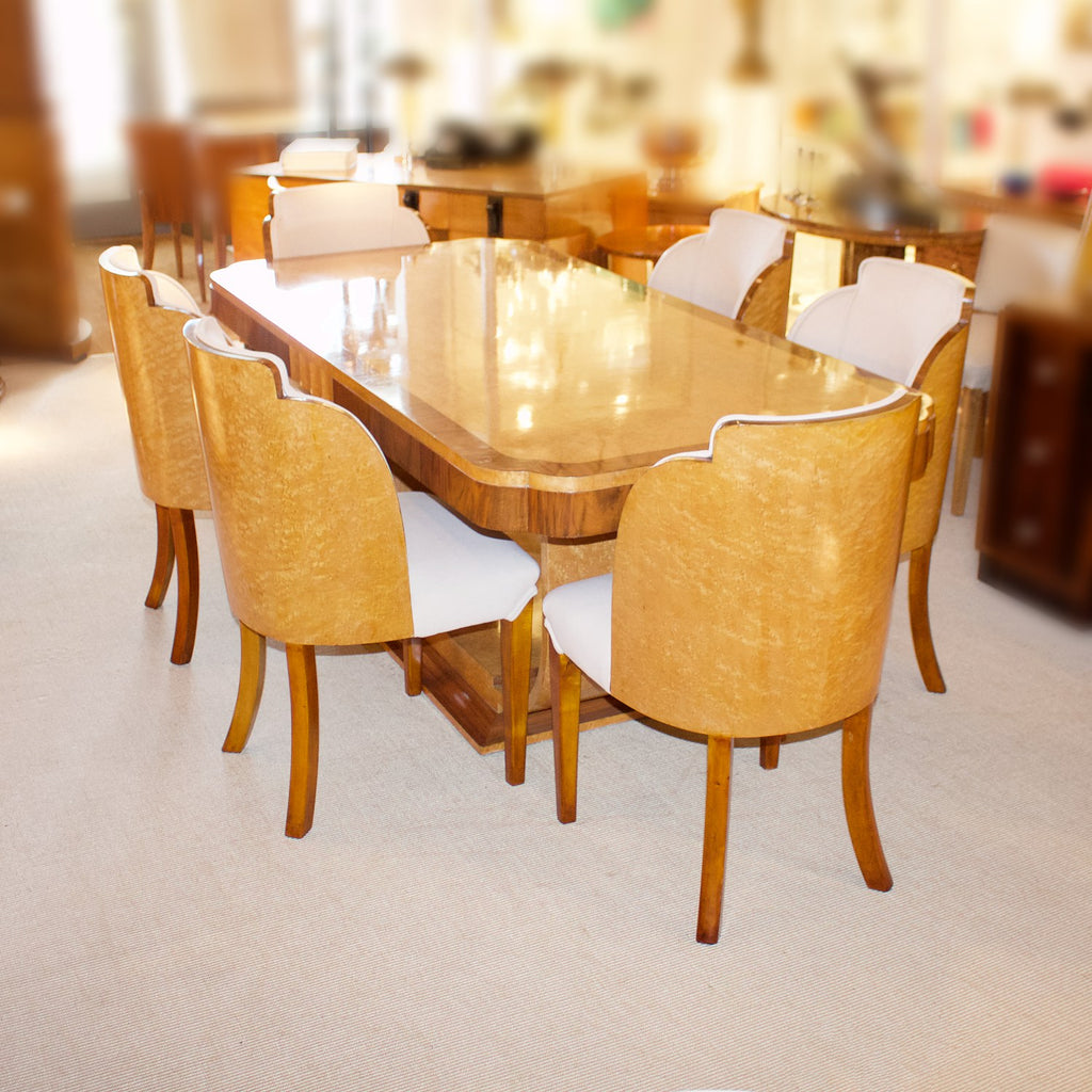 Art Deco Six Seat Cloud Dining Suite by Harry & Lou Epstein Jeroen Markies Art Deco