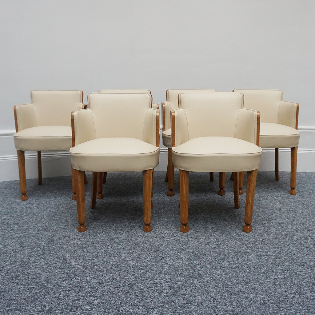 Original Art Deco Six Seat Dining Suite Circa 1935 - Jeroen Markies Art Deco