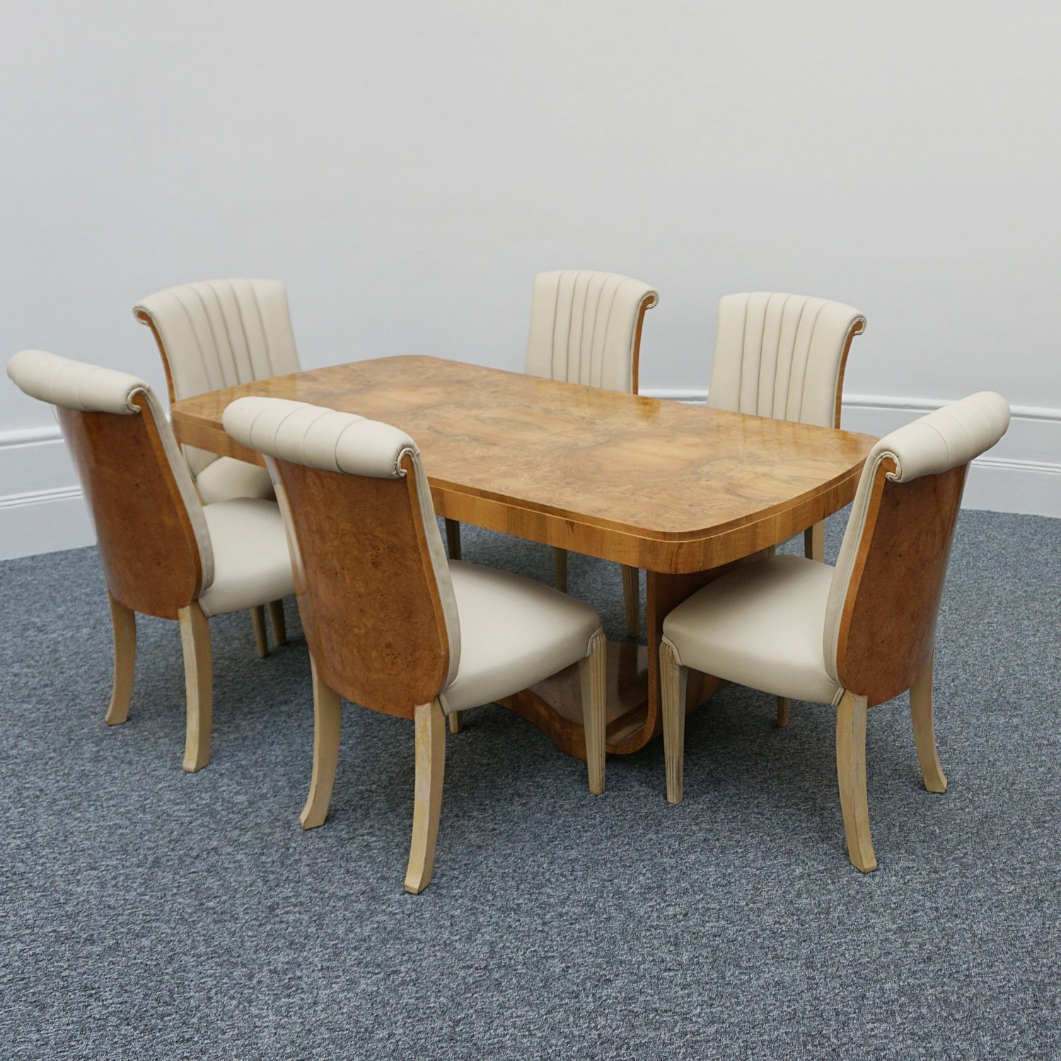 ArtOriginal Art  Deco 6 Seat Dining Suit by Harry & Lou Epstein and Hille - Jeroen Markies Art Deco