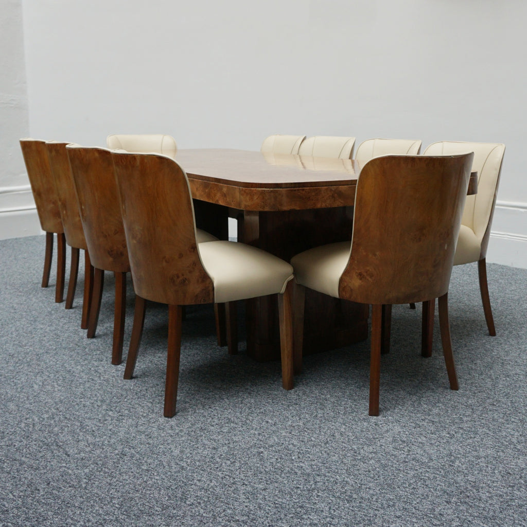 Original 1930's Art Deco Ten Seat Dining Suite by Harry & Lou Epstein - Jeroen Markies Art Deco