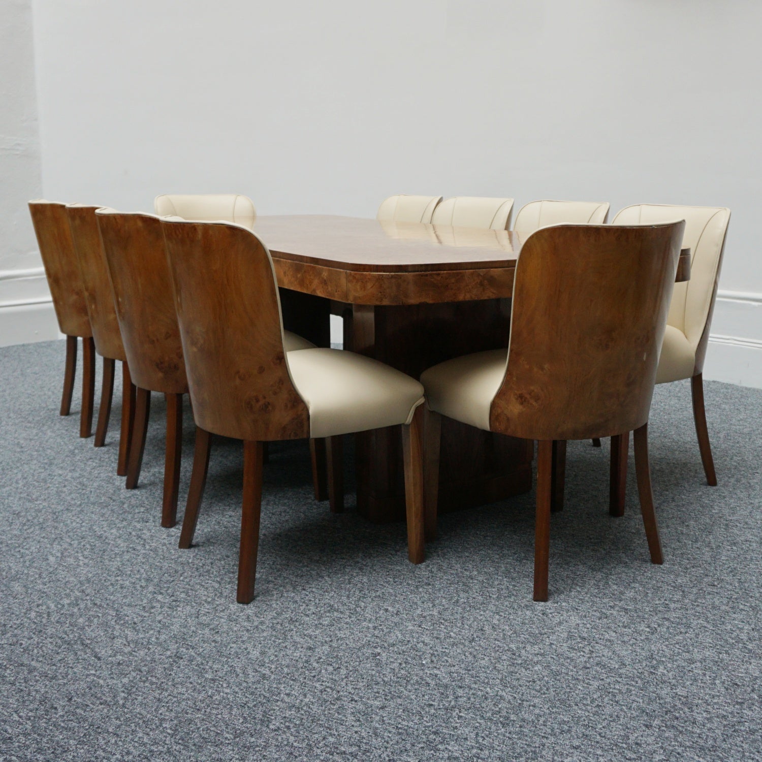 Original 1930's Art Deco Ten Seat Dining Suite by Harry & Lou Epstein - Jeroen Markies Art Deco