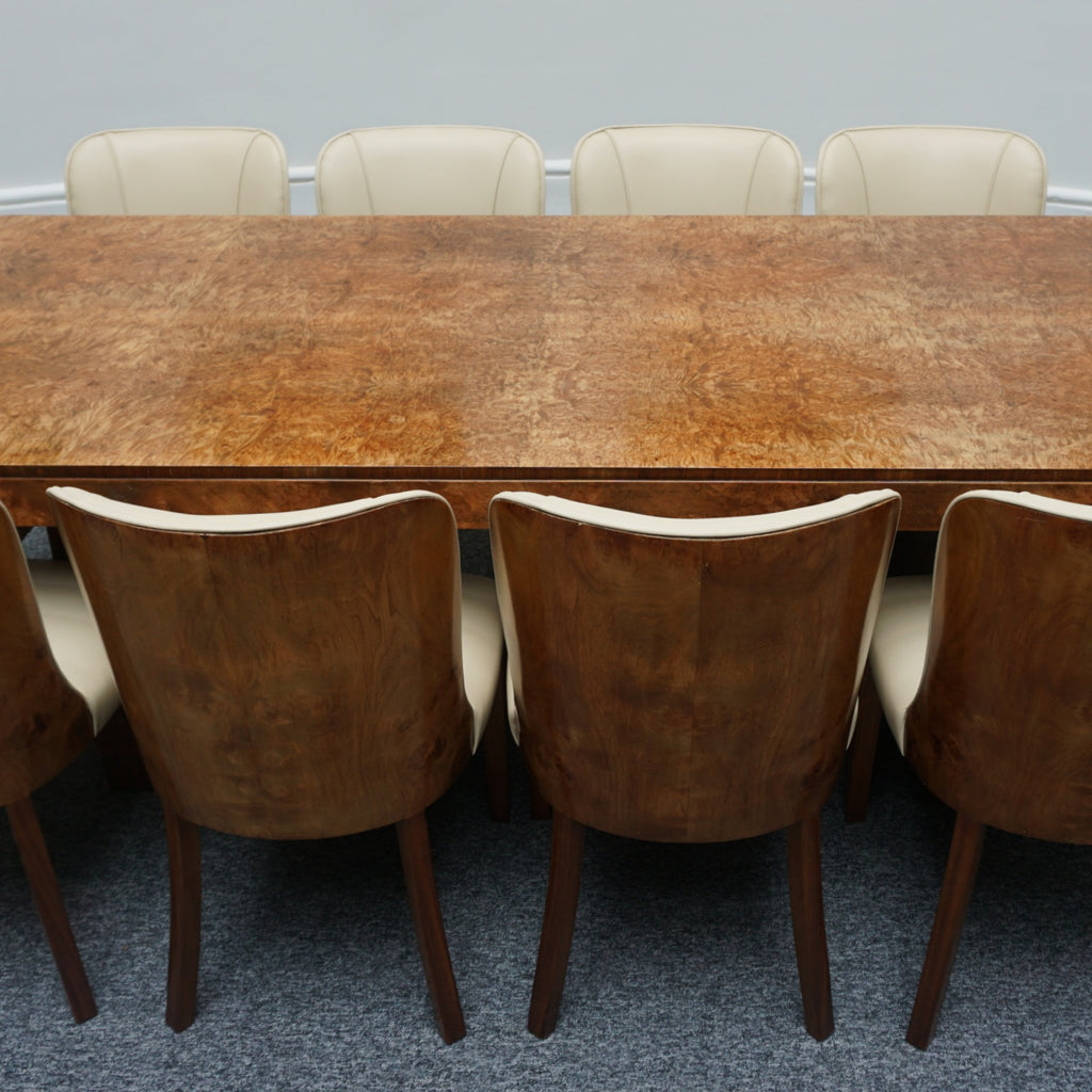 Original 1930's Art Deco Ten Seat Dining Suite by Harry & Lou Epstein - Jeroen Markies Art Deco