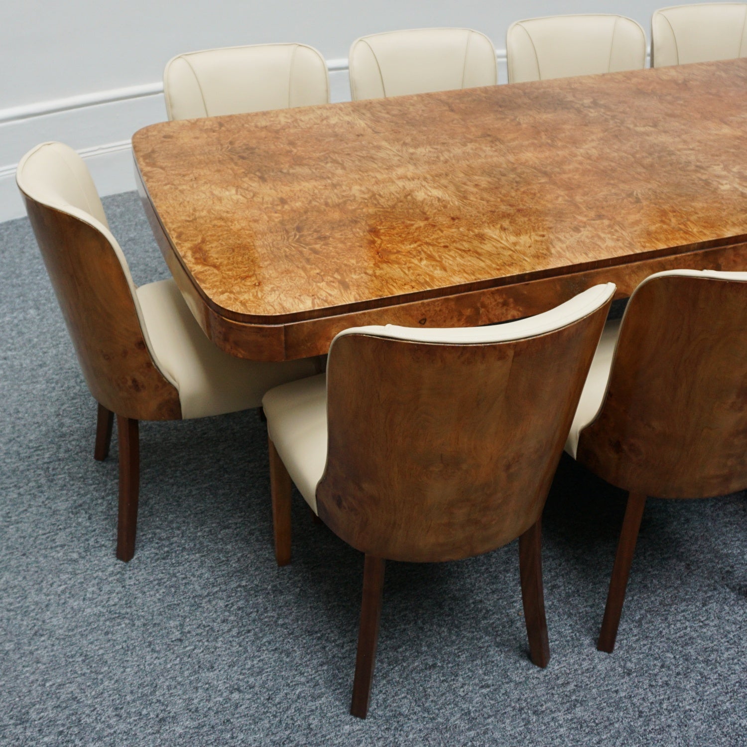 Original 1930's Art Deco Ten Seat Dining Suite by Harry & Lou Epstein - Jeroen Markies Art Deco