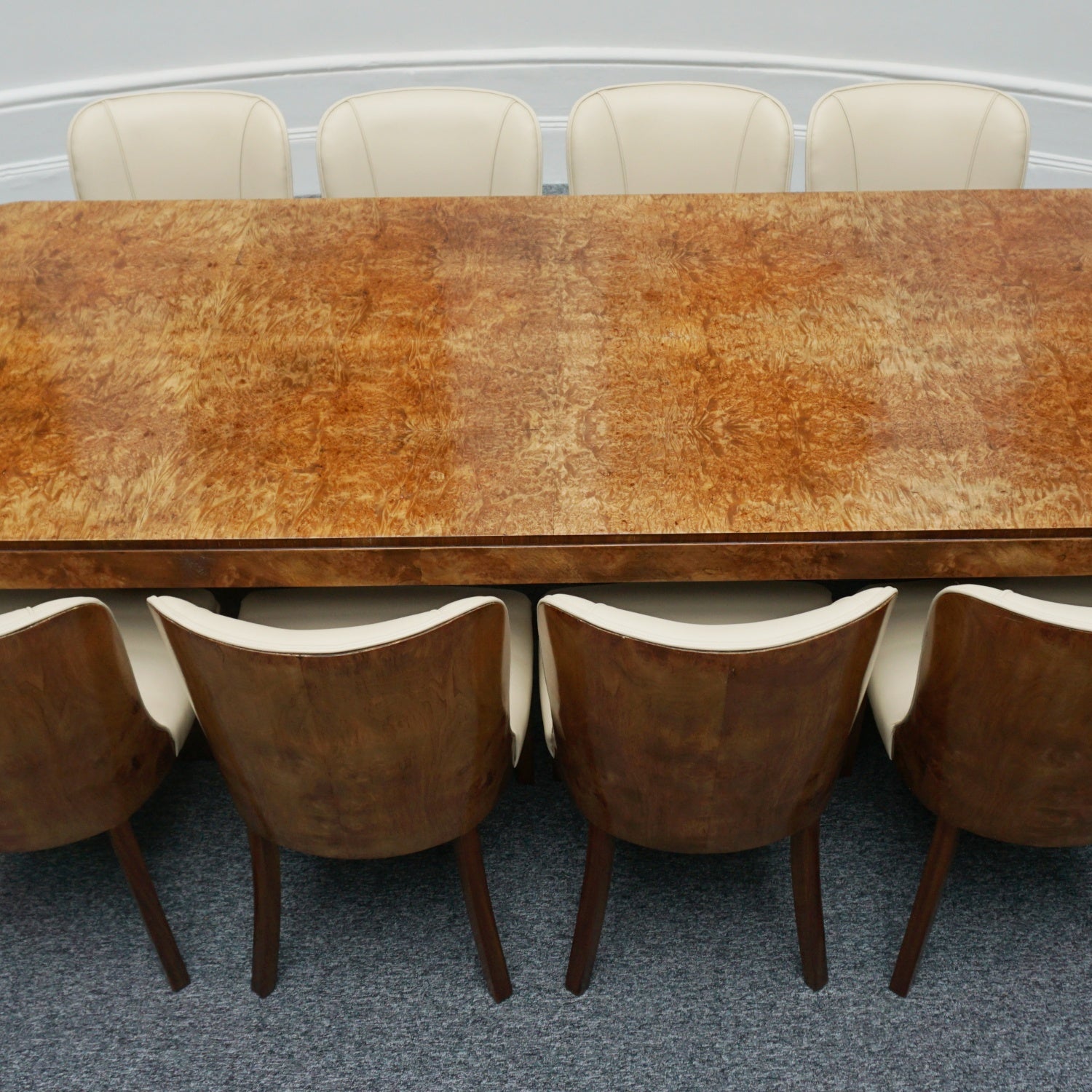 Original 1930's Art Deco Ten Seat Dining Suite by Harry & Lou Epstein - Jeroen Markies Art Deco