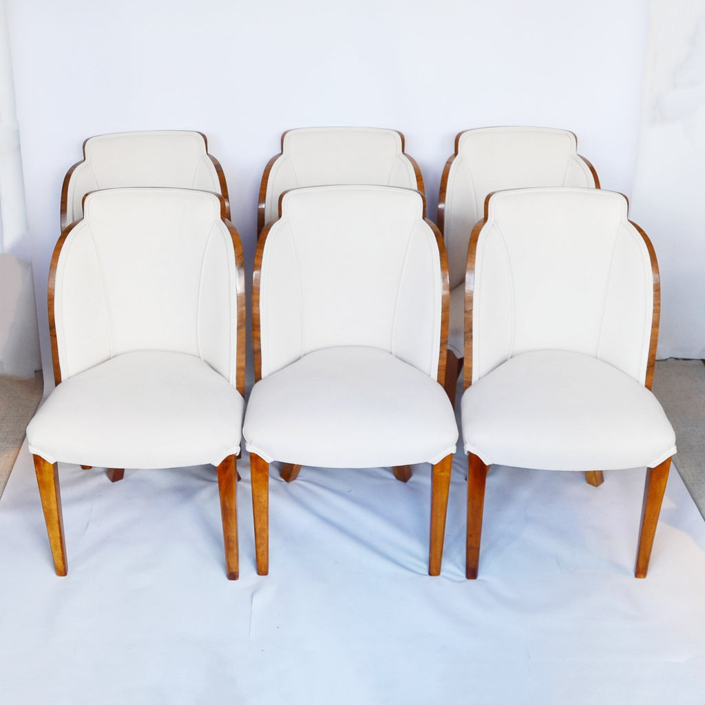 Art Deco Six Seat Cloud Dining Suite by Harry & Lou Epstein Jeroen Markies Art Deco