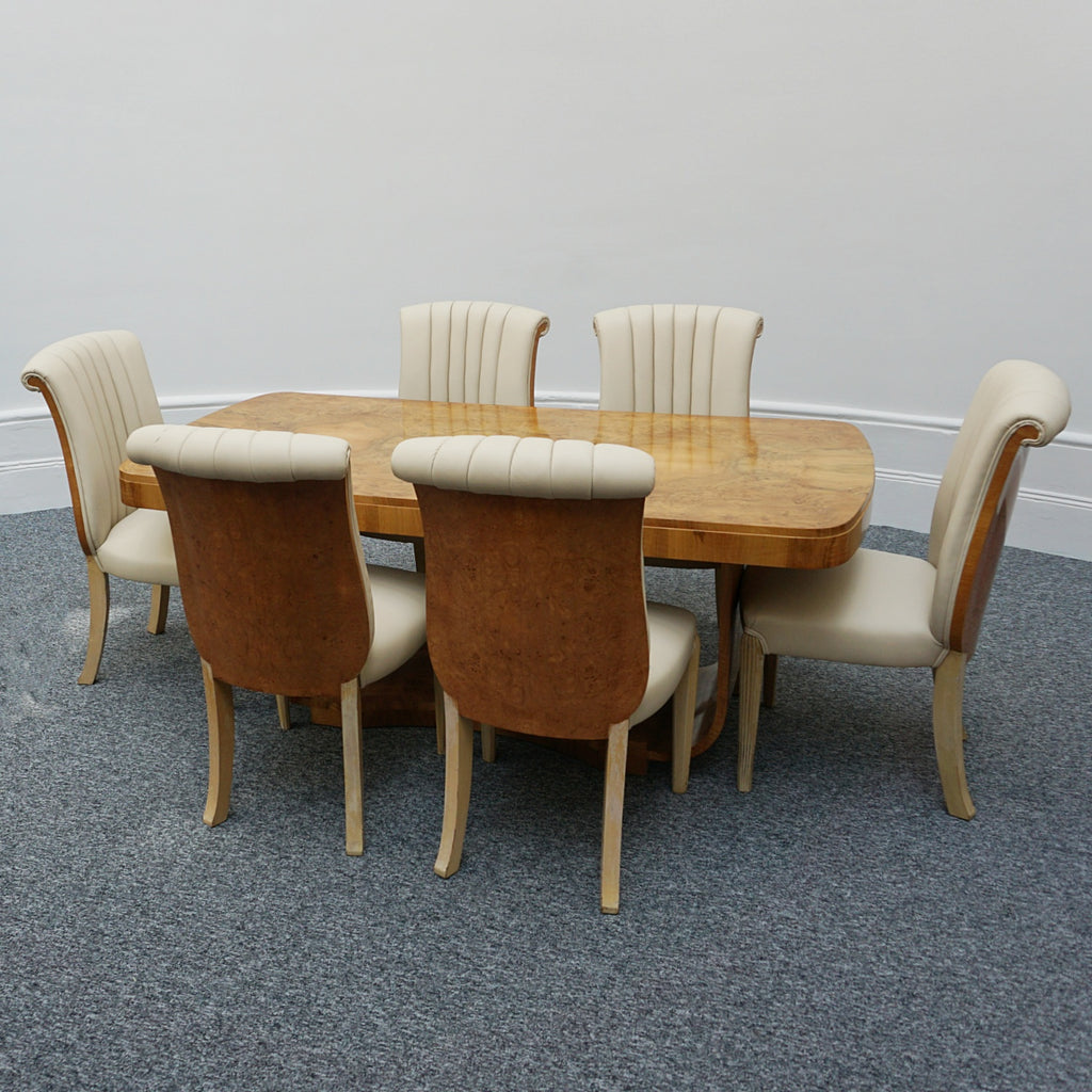 Art Deco Six Seat Dining Suite