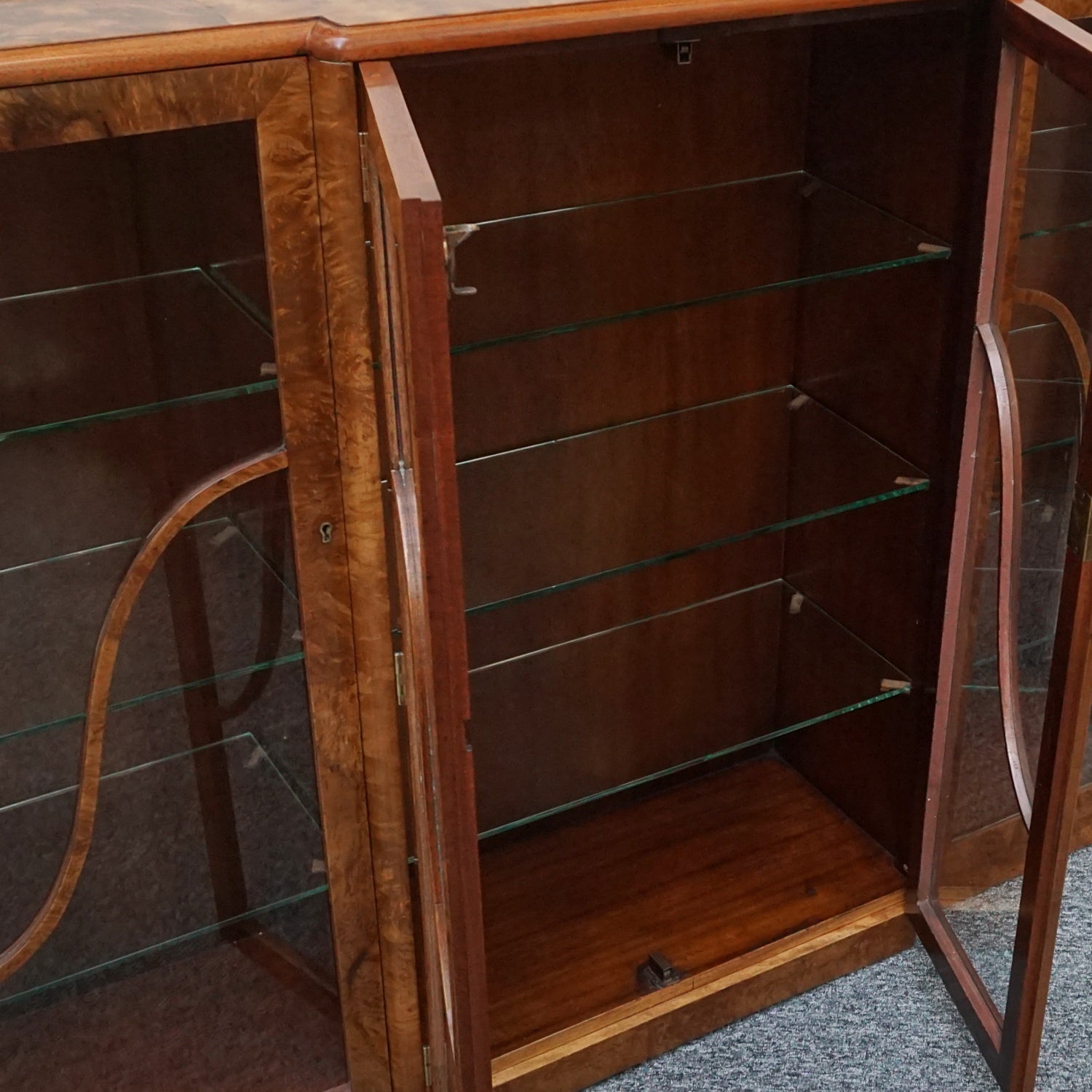 Vintage Art Deco Bookcase/Display Cabinet -English-Art-Deco-Jeroen Markies Art Deco