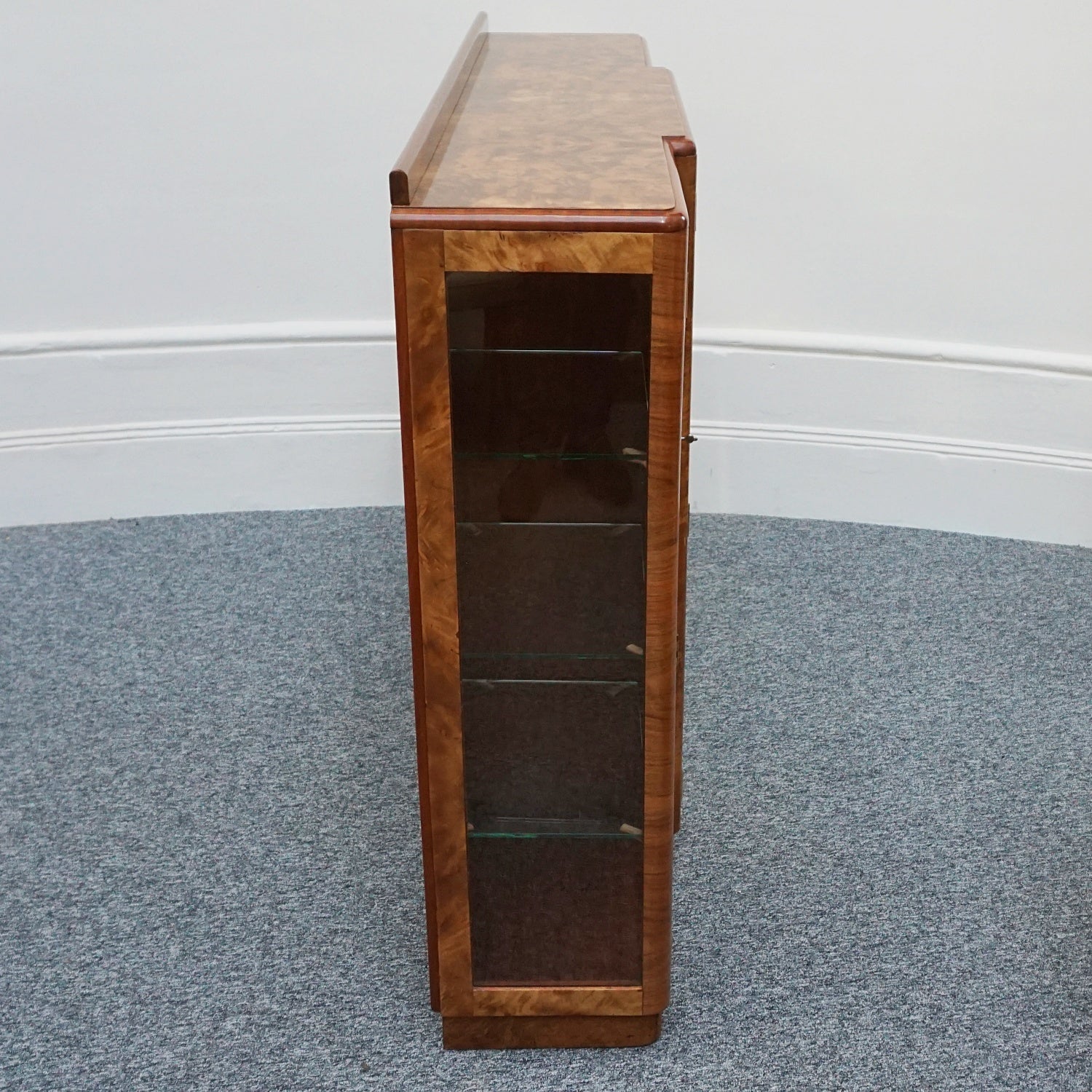 Vintage Art Deco Bookcase/Display Cabinet -English-Art-Deco-Jeroen Markies Art Deco