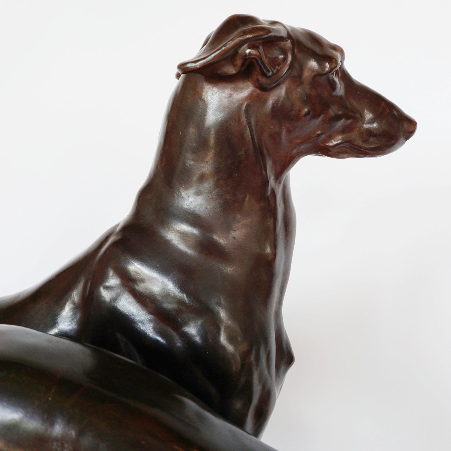 Jules-Edmund Masson French Art Deco Bronze Sculpture of two Greyhounds Jeroen Markies Art Deco