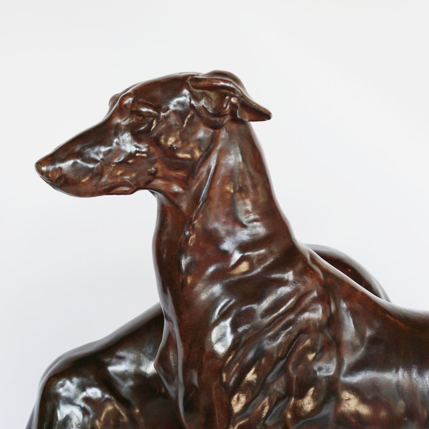 Jules-Edmund Masson French Art Deco Bronze Sculpture of two Greyhounds Jeroen Markies Art Deco