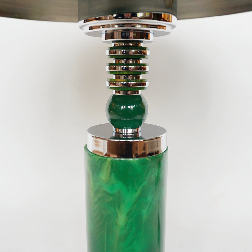 Art Deco Dome Lamp Bakelite and Chromed Metal - Jeroen Markies Art Deco