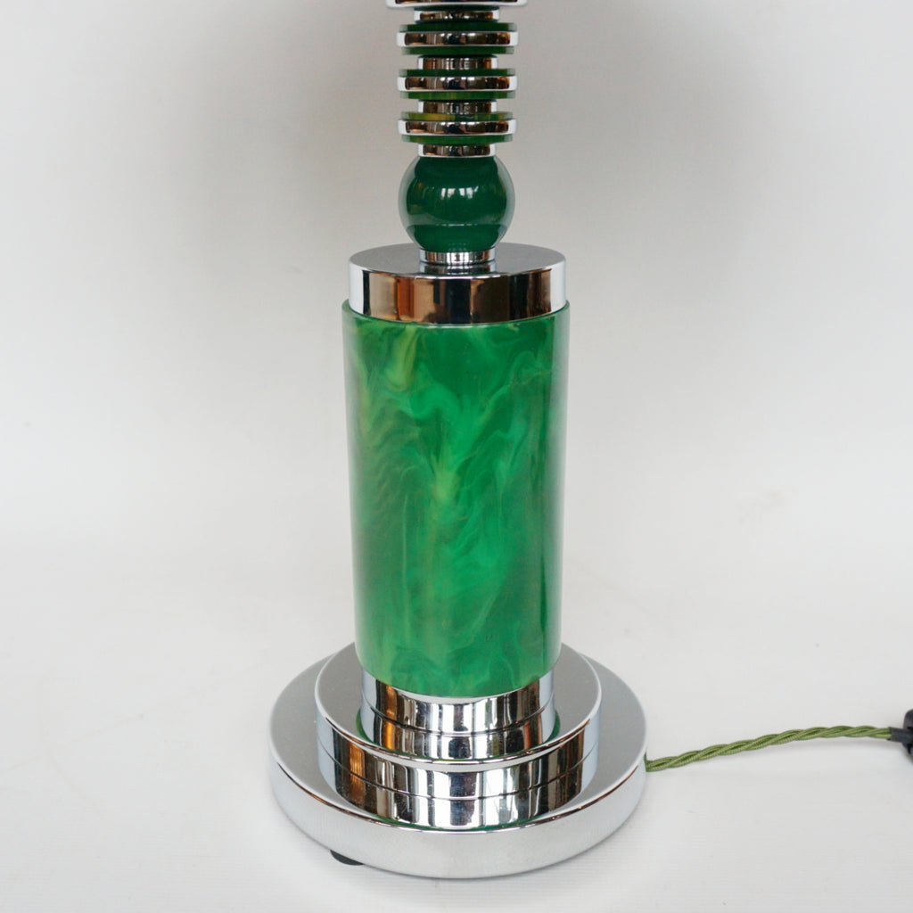 Art Deco Dome Lamp Bakelite and Chromed Metal - Jeroen Markies Art Deco