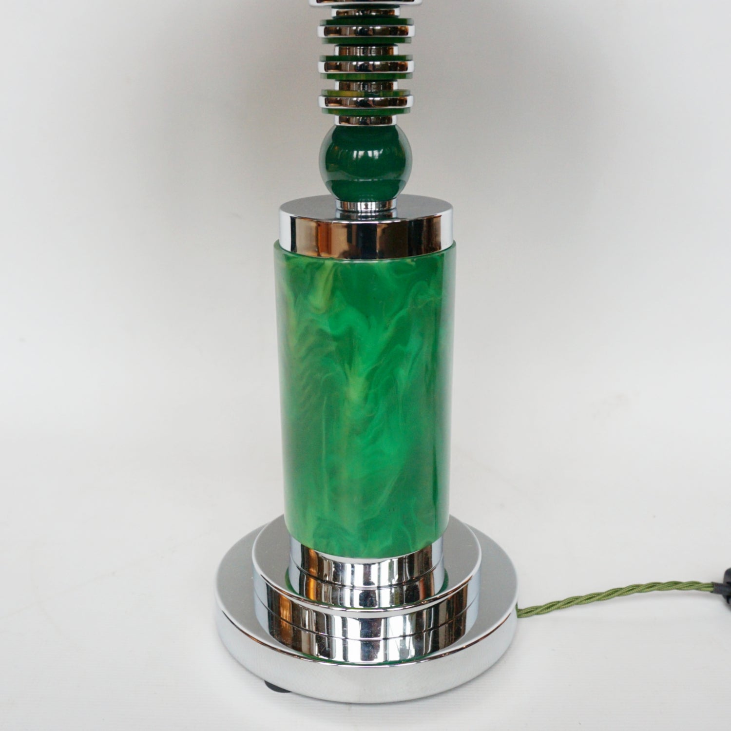 Art Deco Dome Lamp Bakelite and Chromed Metal - Jeroen Markies Art Deco