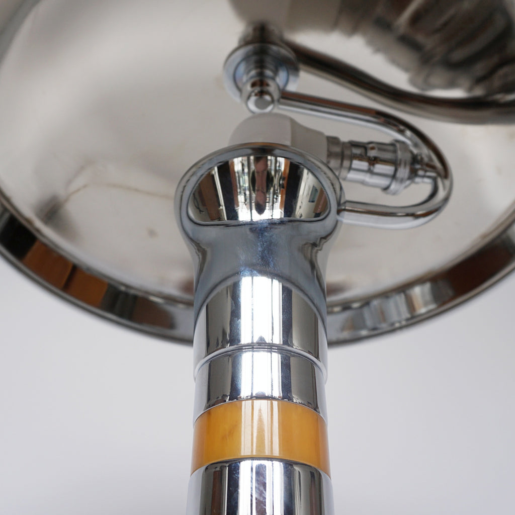 Art Deco Bakelite and Chromed Metal Dome Lamp - Jeroen Markies Art Deco