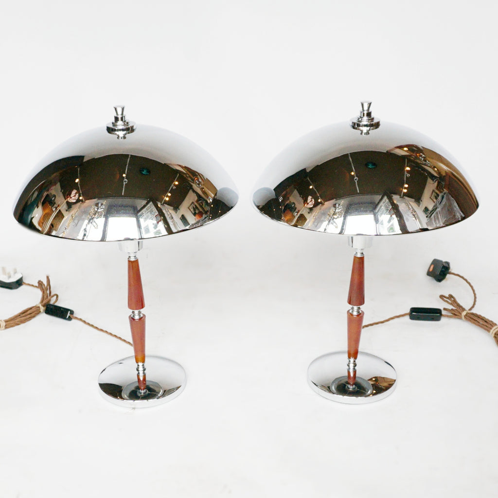 Pair of Art Deco Dome Lamps Table Lighting - Jeroen Markies Art Deco