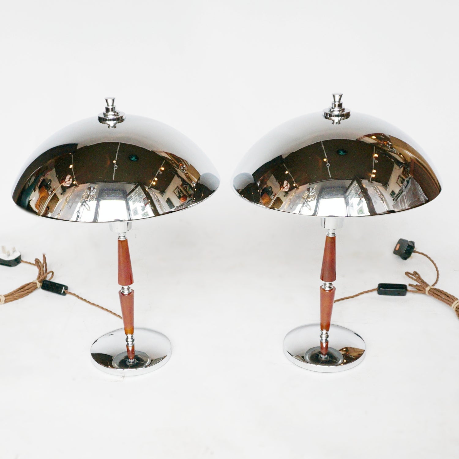 Pair of Art Deco Dome Lamps Table Lighting - Jeroen Markies Art Deco