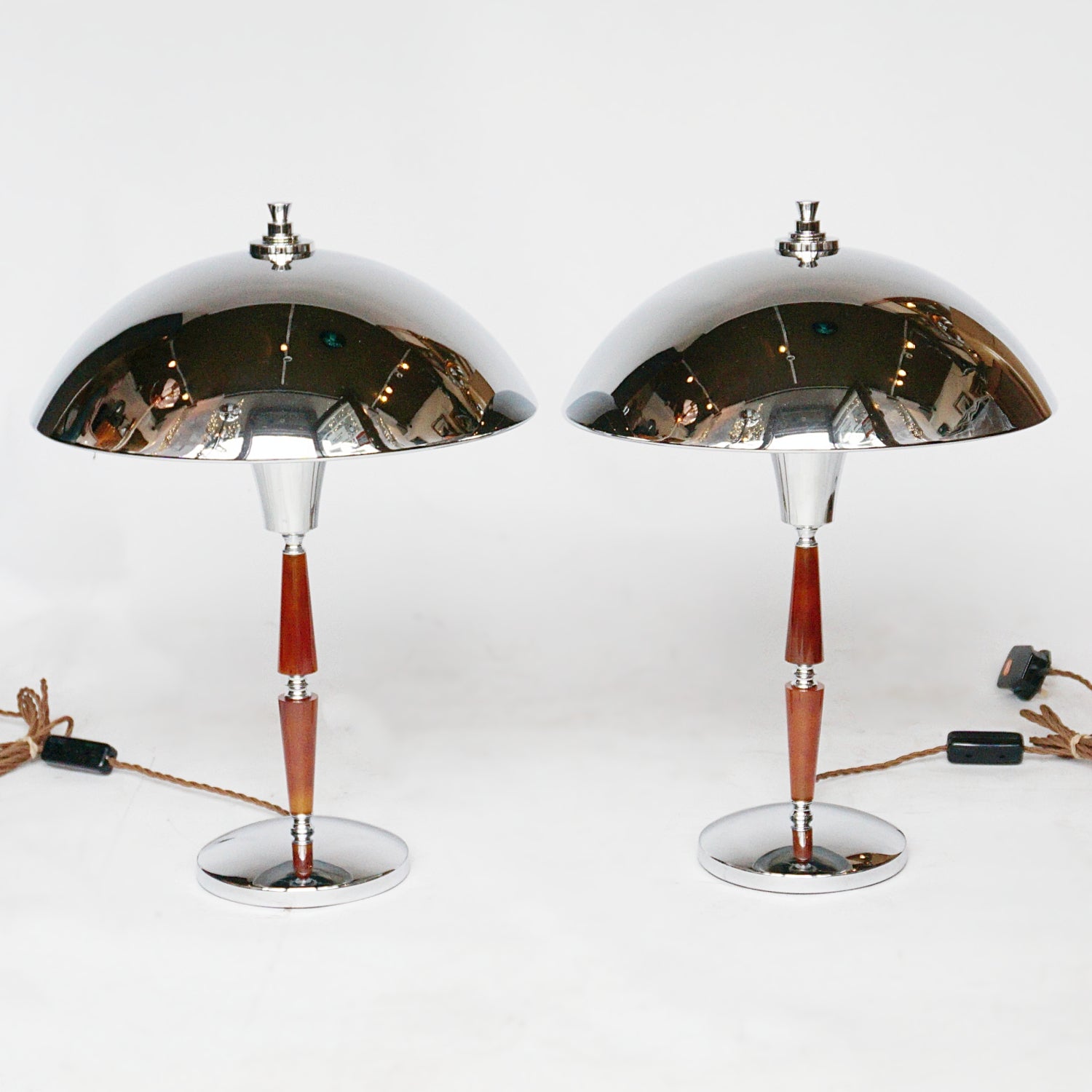 Pair of Art Deco Dome Lamps Table Lighting - Jeroen Markies Art Deco