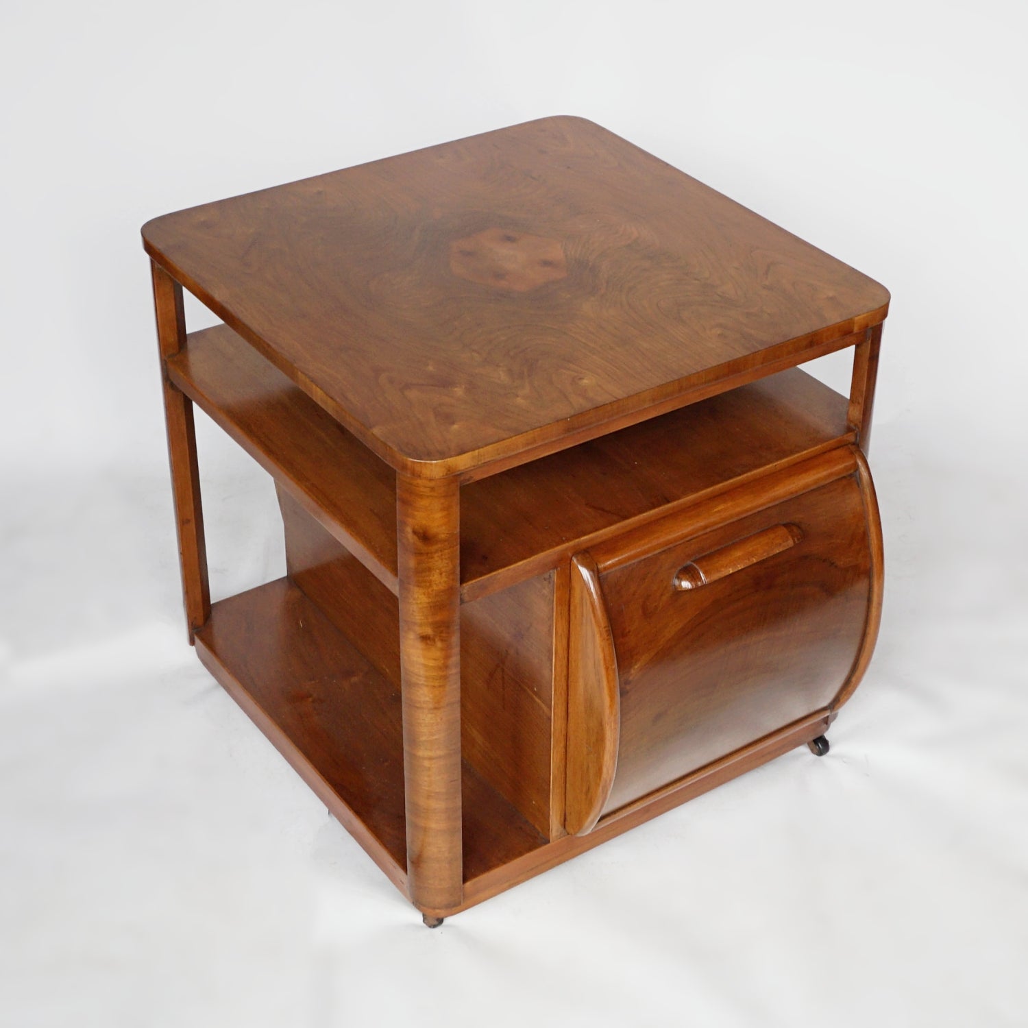 Pair of Art Deco Drinks Tables Figured Walnut Burr Walnut -Jeroen Markies Art Deco