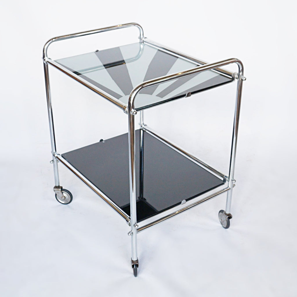 Art Deco metal and glass drinks trolley Jeroen Markies Art Deco