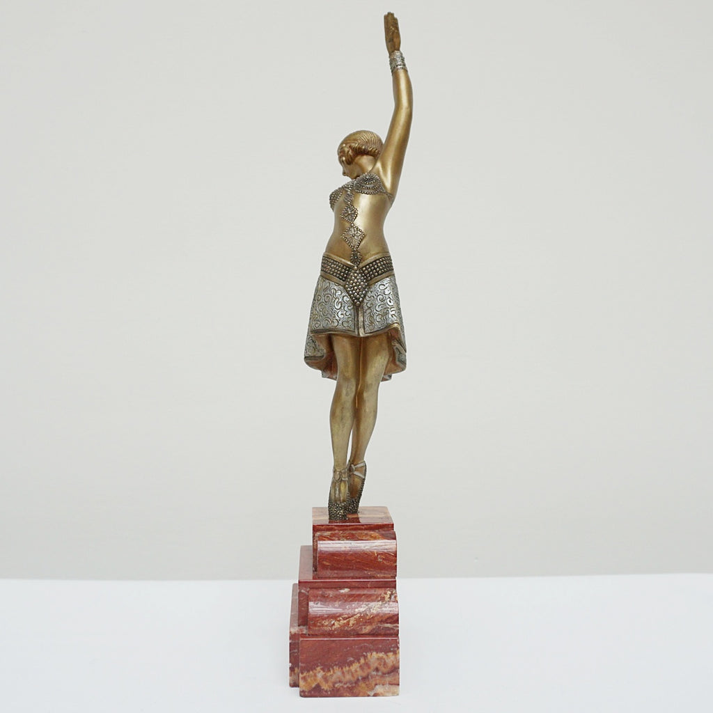 Vintage Art Deco Sculpture Demetre Chiparus Vedette - Jeroen Markies Art Deco