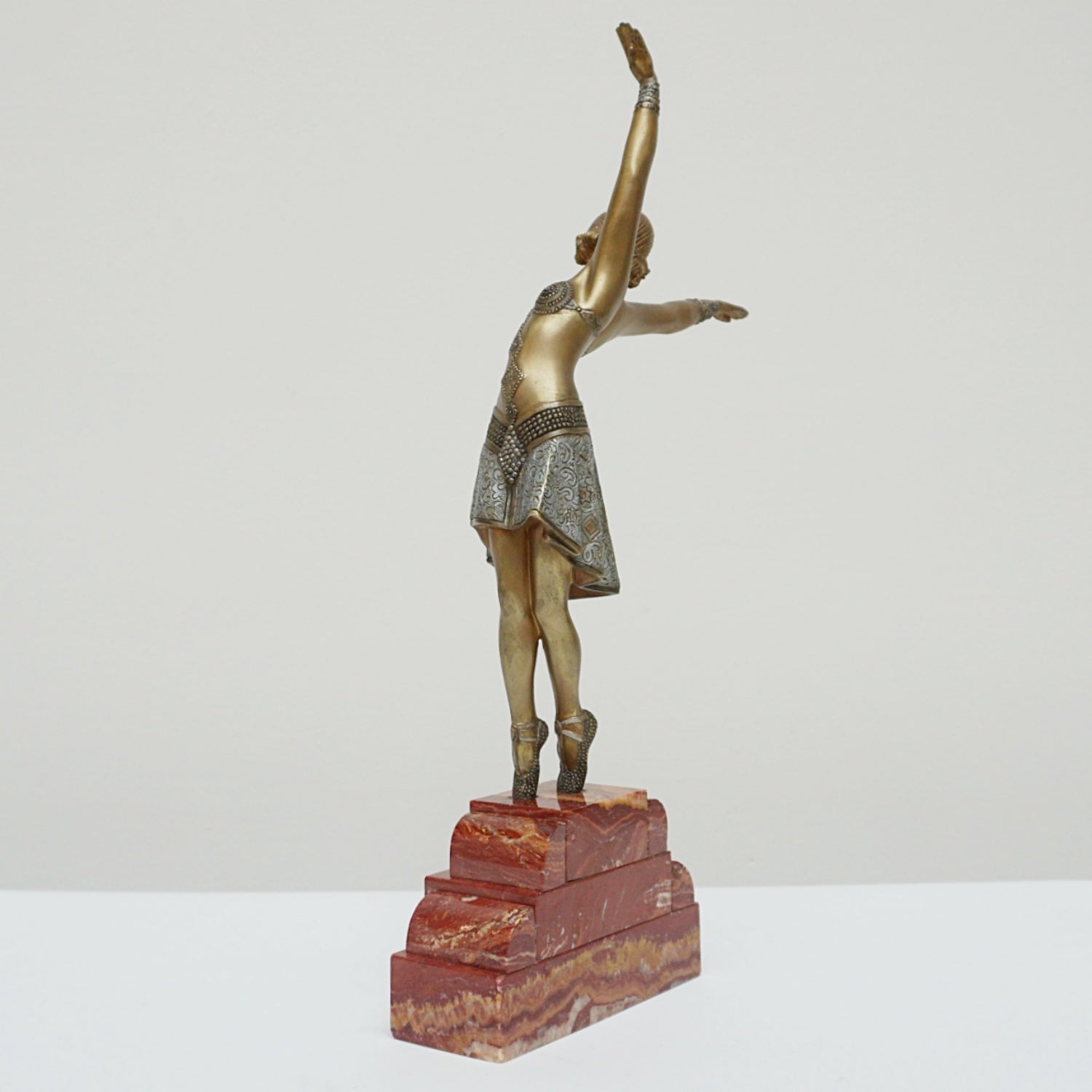 Vintage Art Deco Sculpture Demetre Chiparus Vedette - Jeroen Markies Art Deco