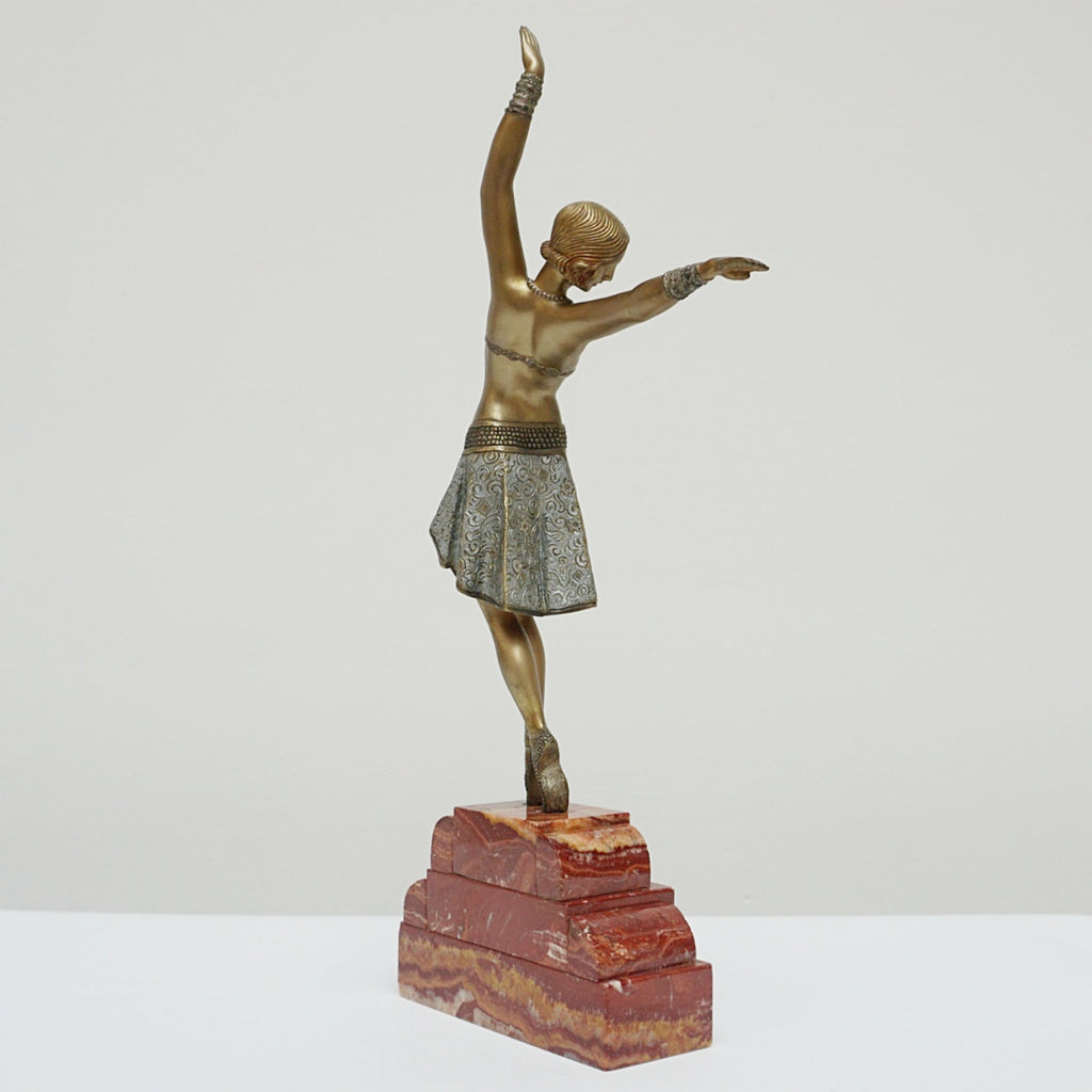 Vintage Art Deco Sculpture Demetre Chiparus Vedette - Jeroen Markies Art Deco