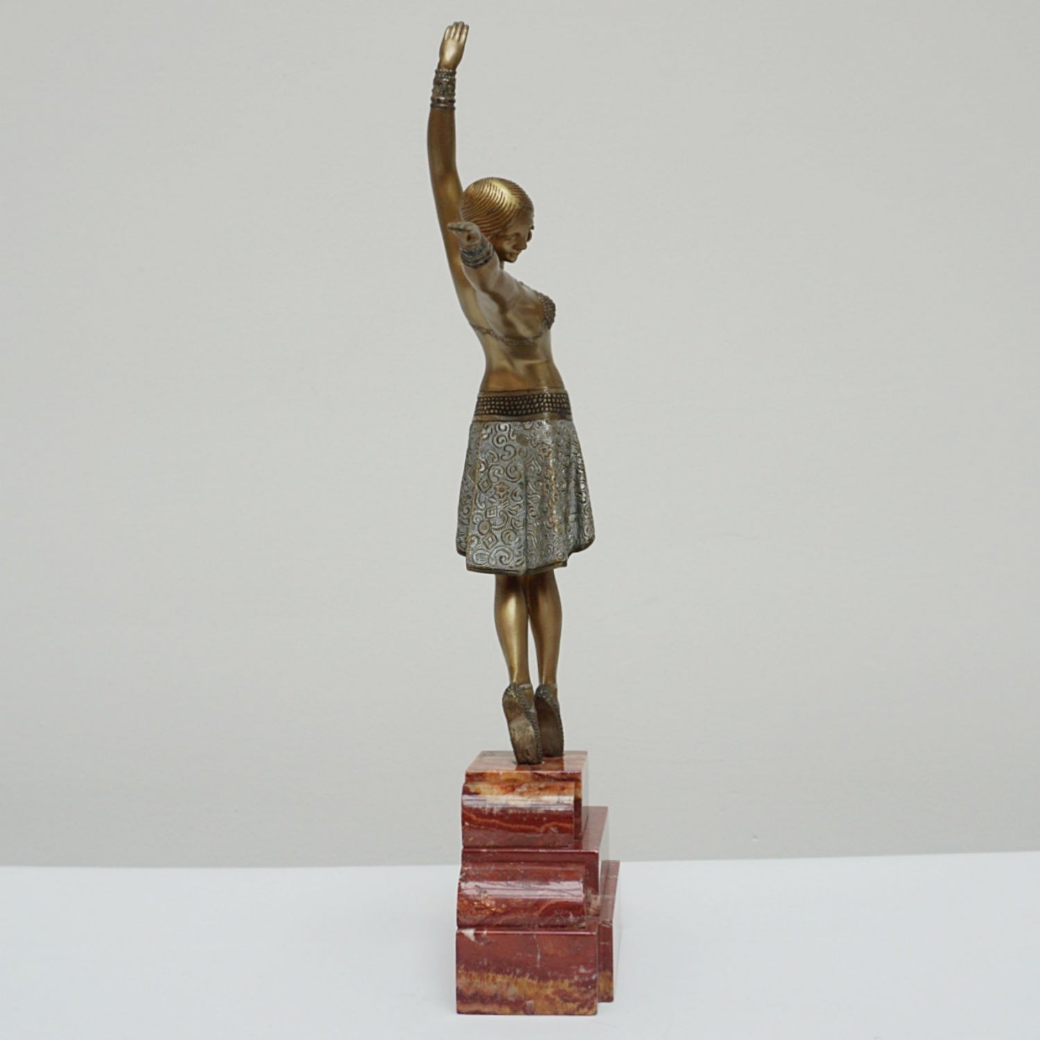 Vintage Art Deco Sculpture Demetre Chiparus Vedette - Jeroen Markies Art Deco