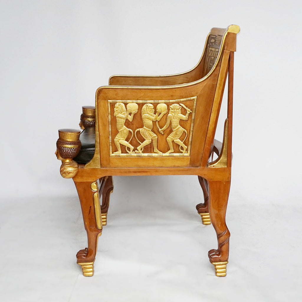 Mid-Century Egyptian Style Chairs Based on 18th Dynasty Throne - Jeroen Markies Art Deco