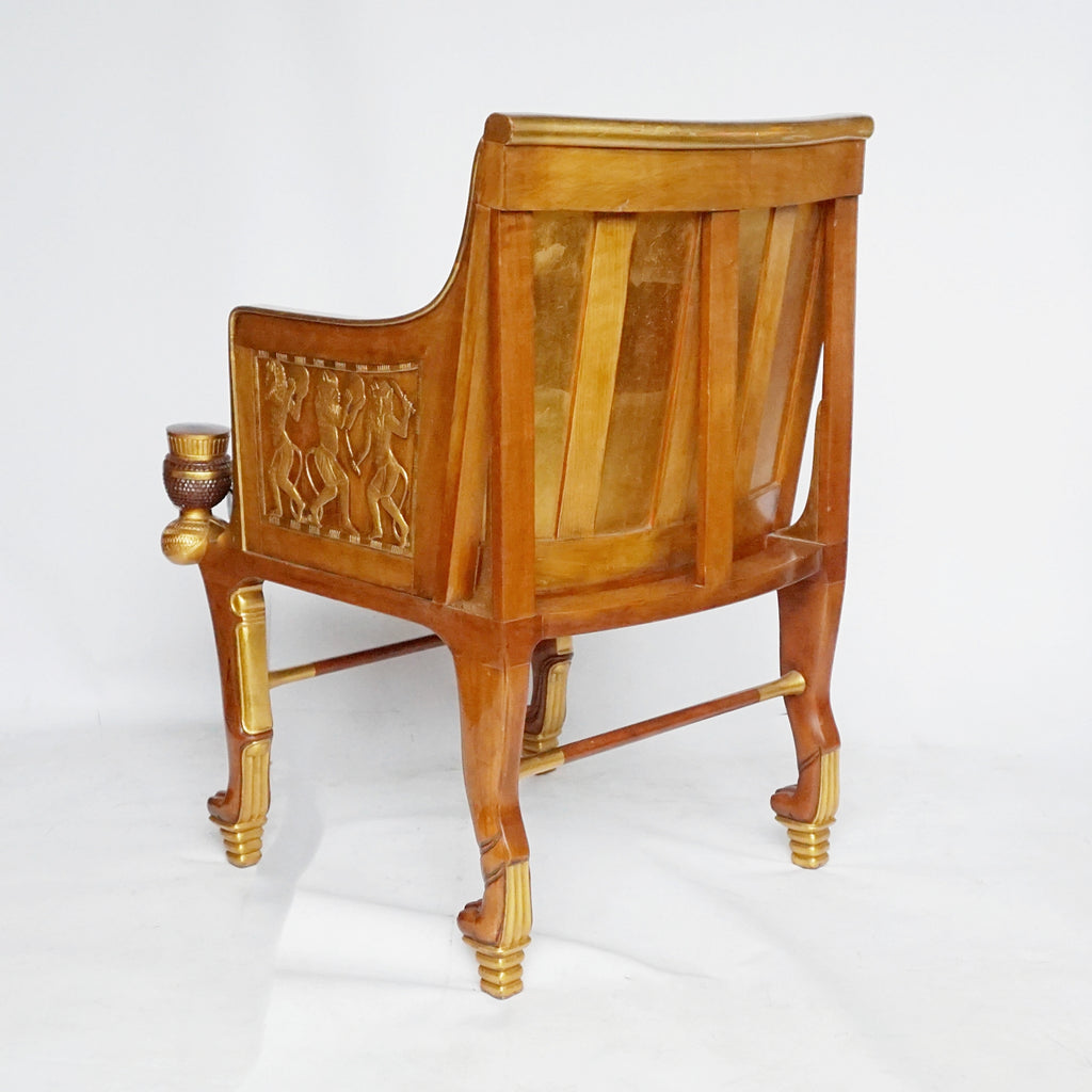 Mid-Century Egyptian Style Chairs Based on 18th Dynasty Throne - Jeroen Markies Art Deco