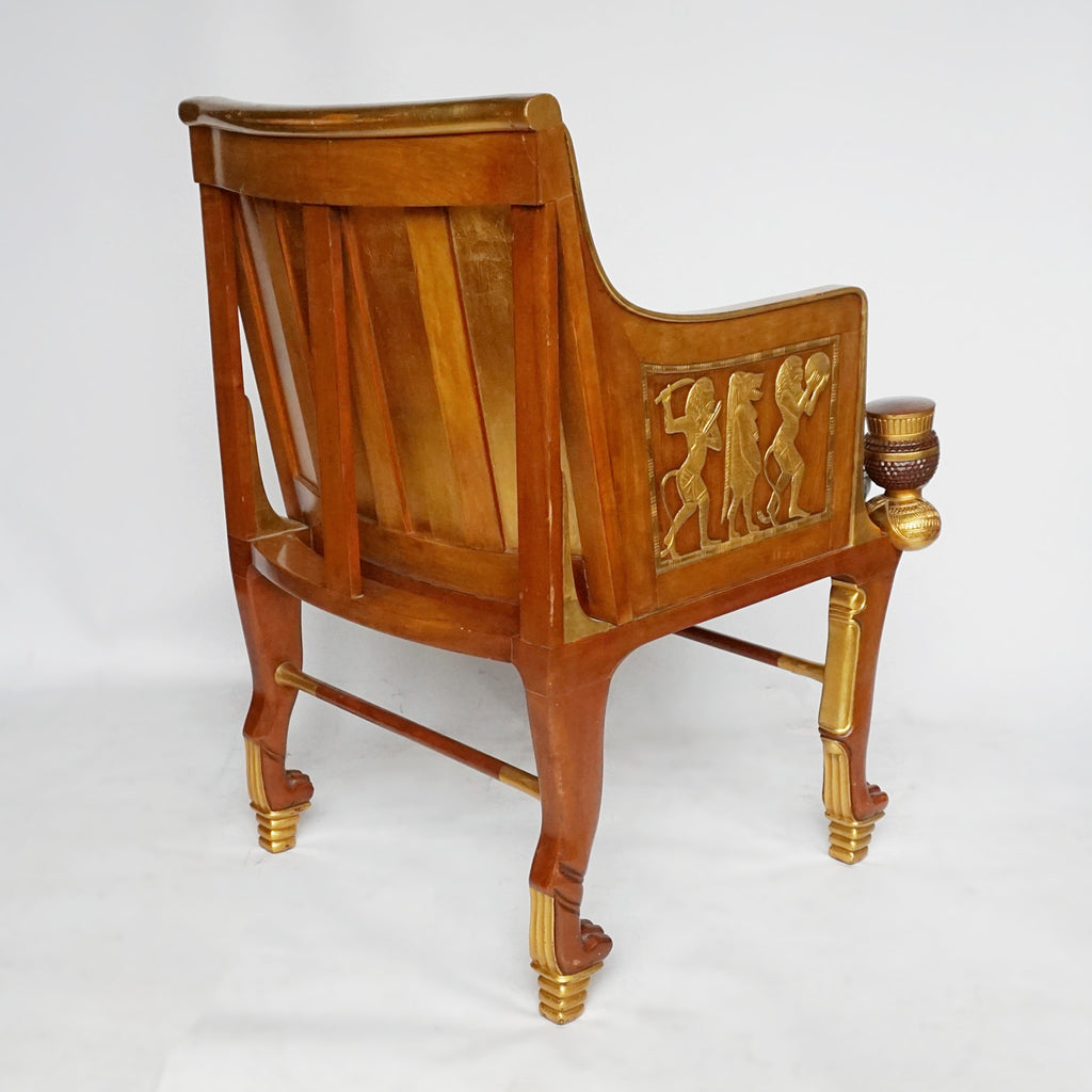 Mid-Century Egyptian Style Chairs Based on 18th Dynasty Throne - Jeroen Markies Art Deco